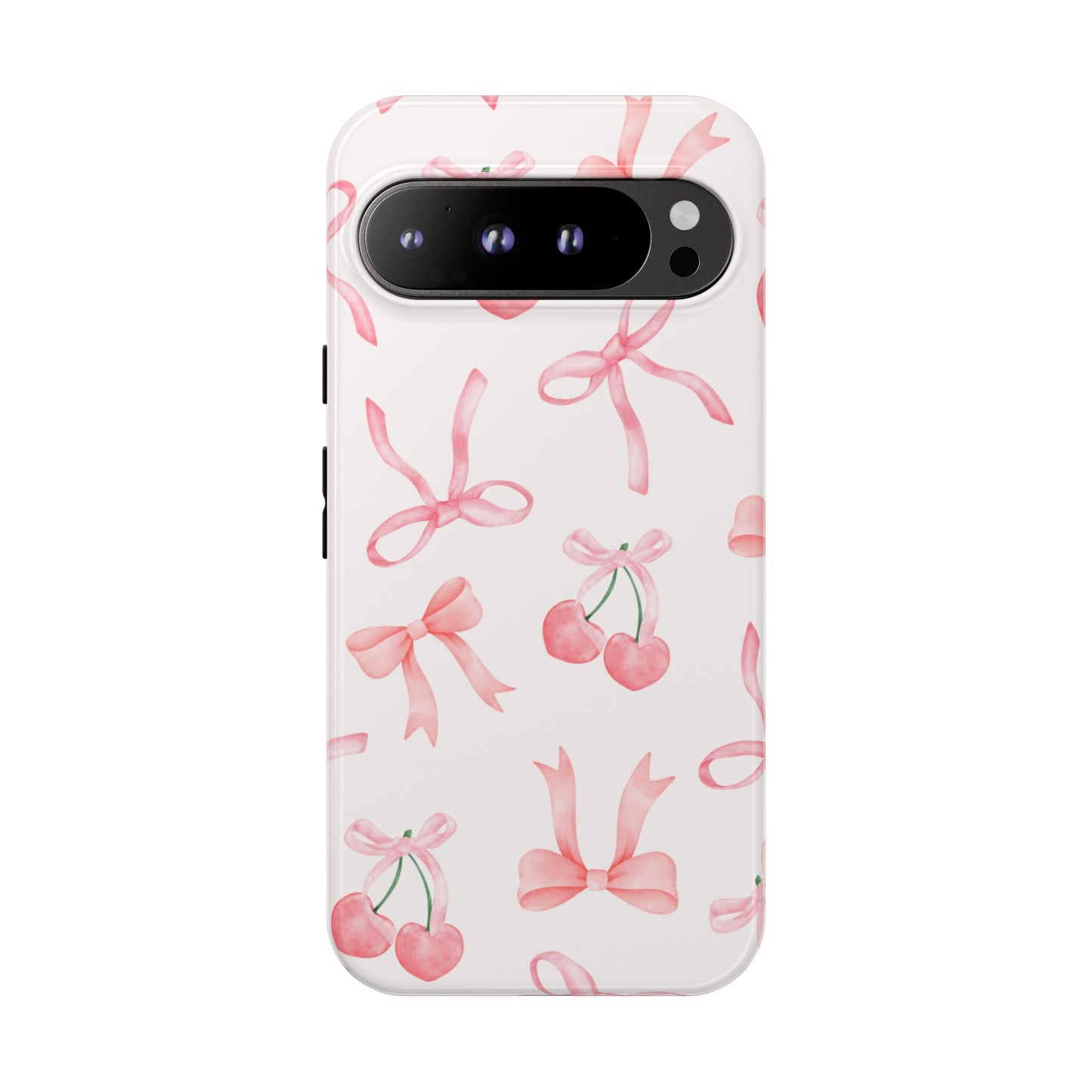 Pink Cherry Bow Phone Case