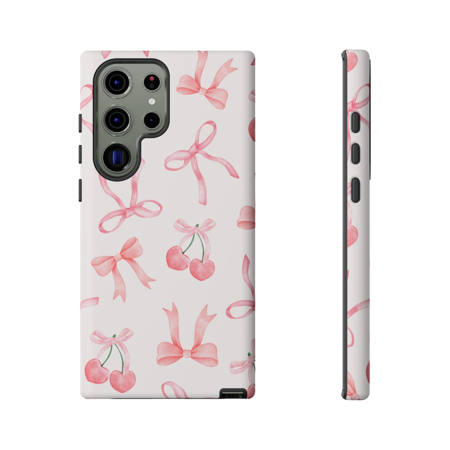 Pink Cherry Bow Phone Case