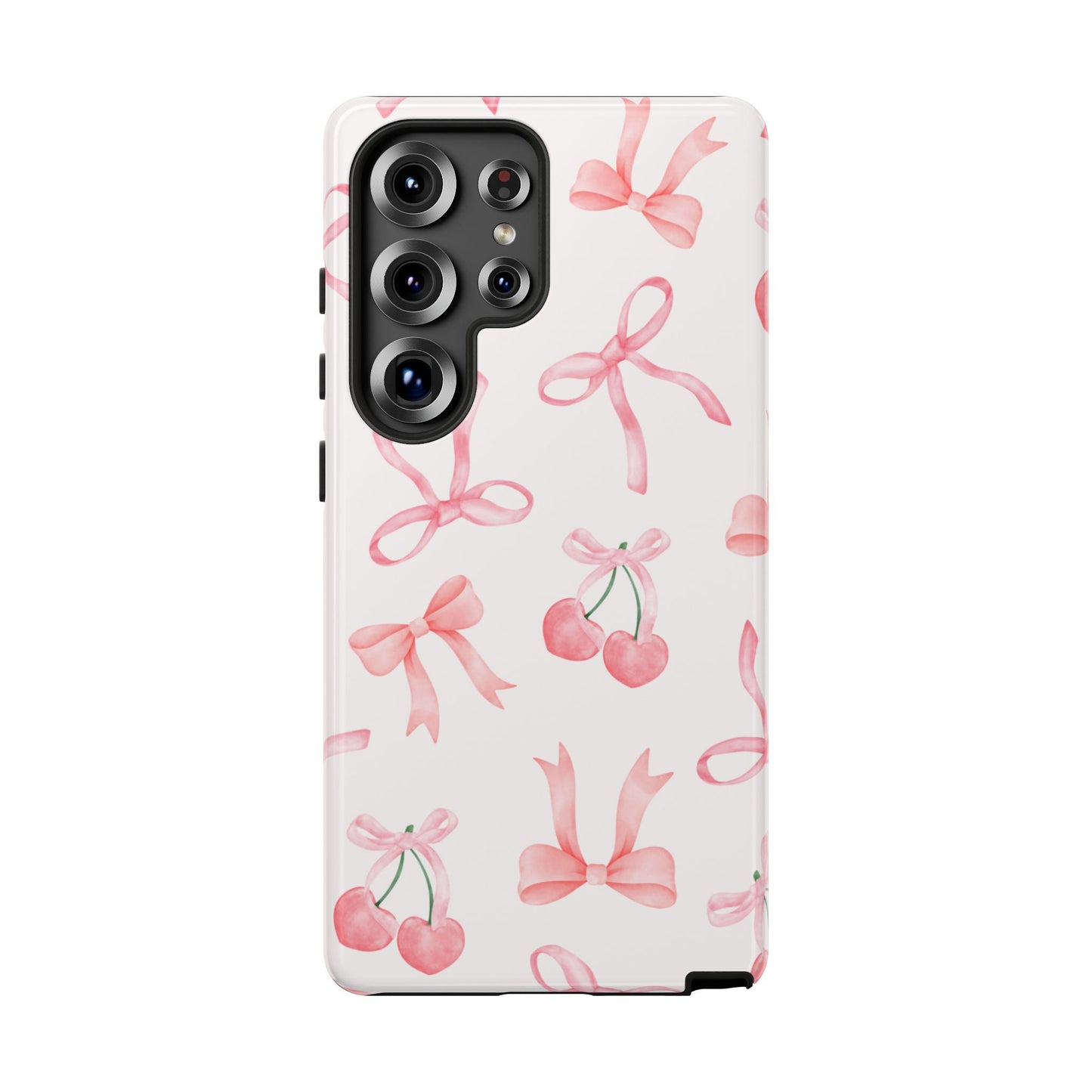 Pink Cherry Bow Phone Case