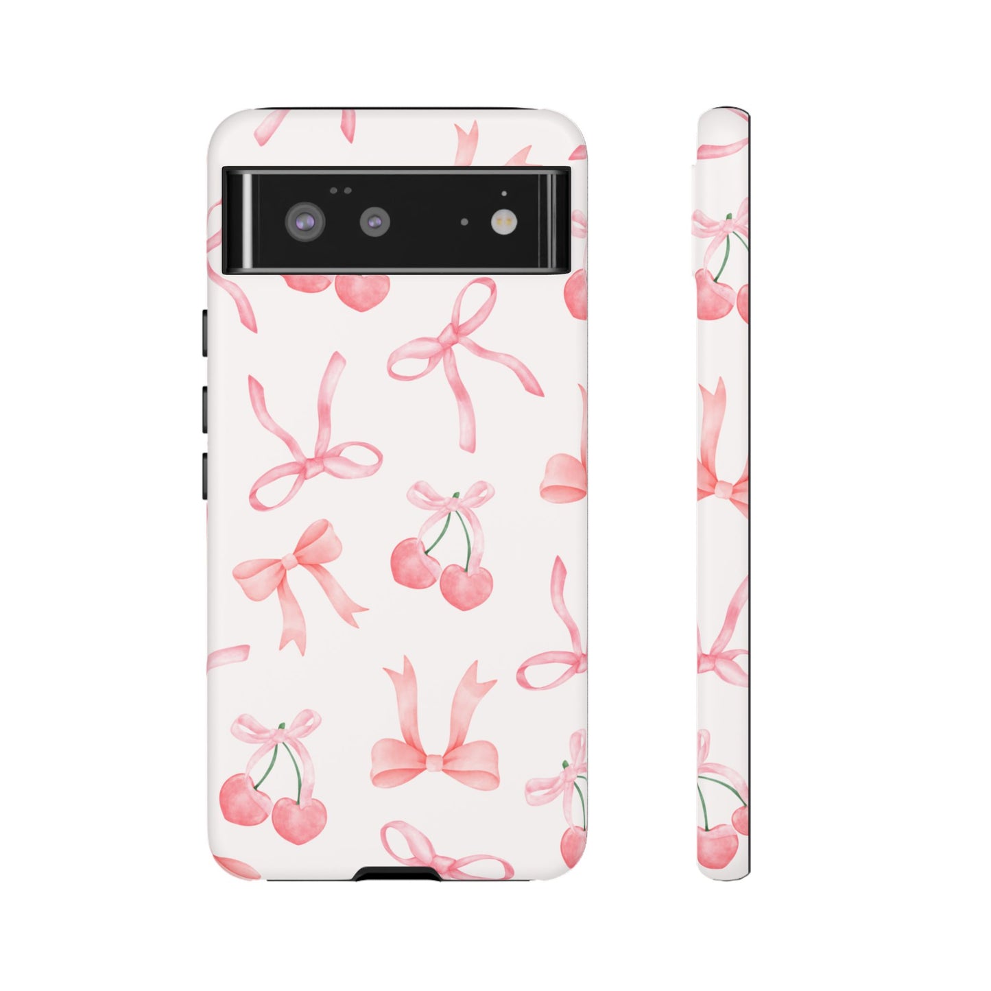 Pink Cherry Bow Phone Case