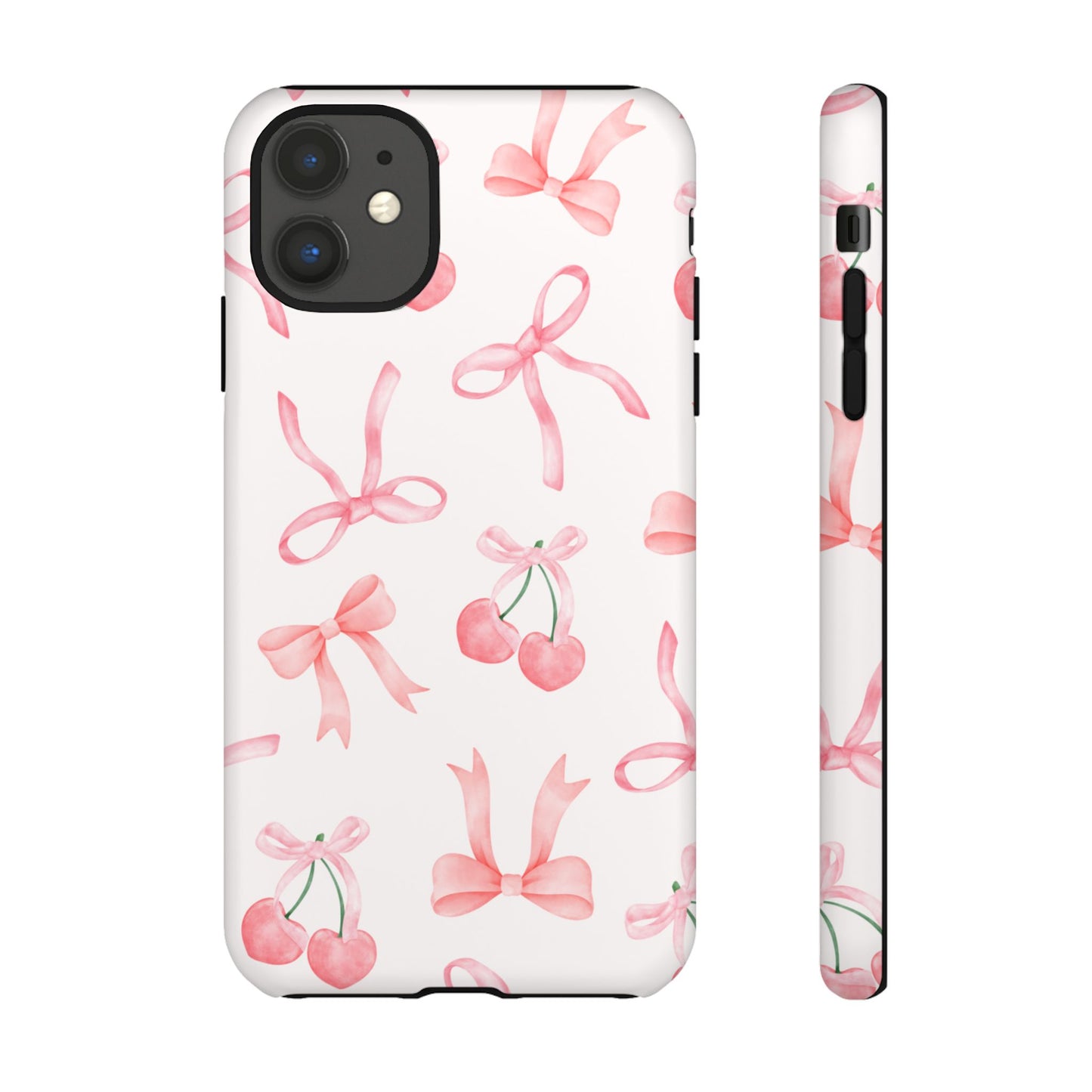Pink Cherry Bow Phone Case