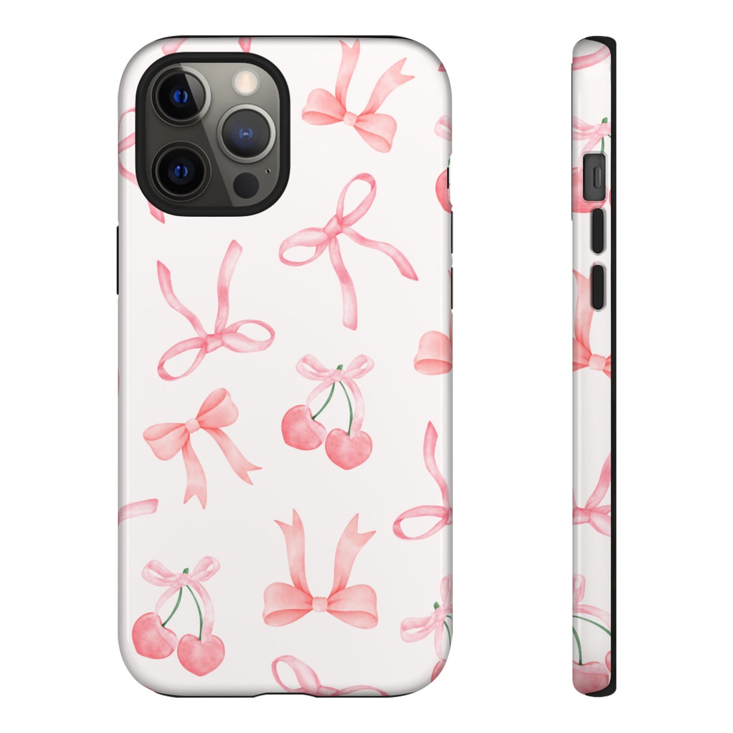 Pink Cherry Bow Phone Case