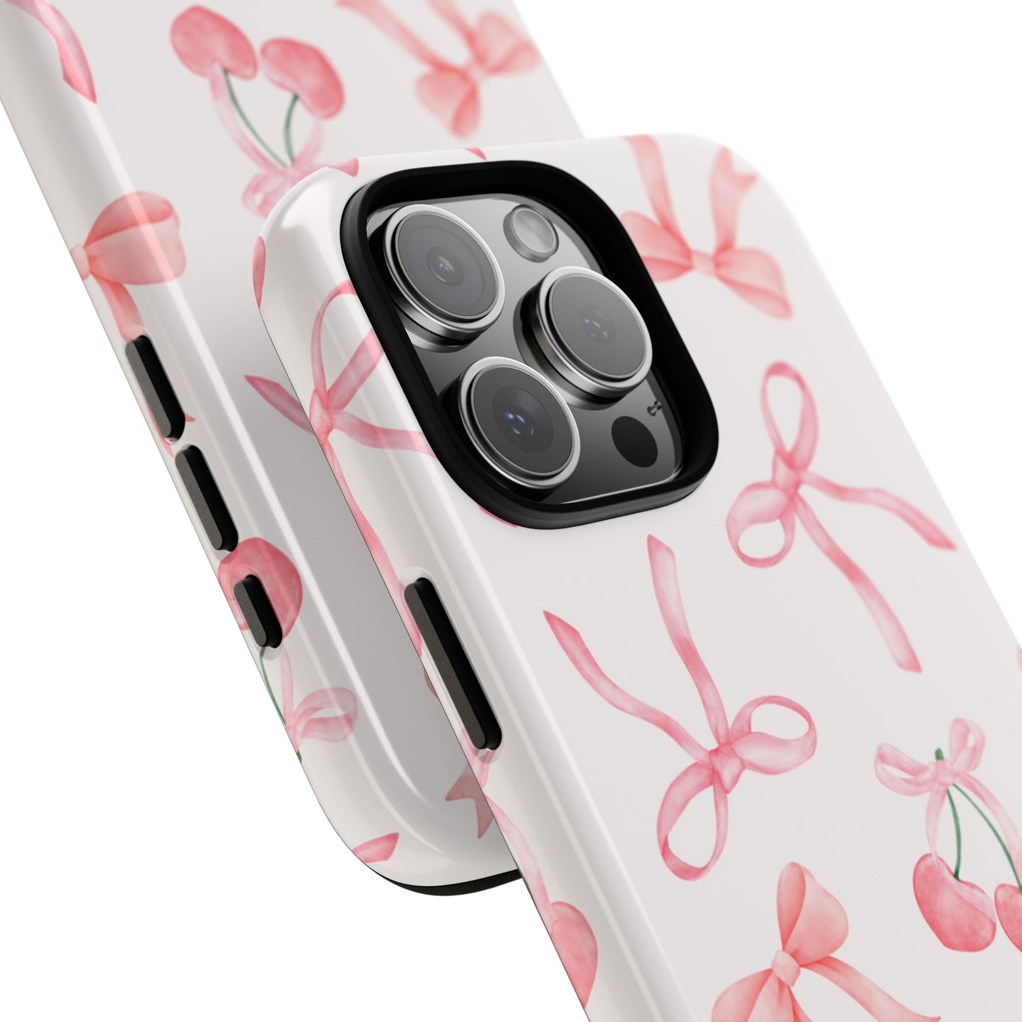 Pink Cherry Bow Phone Case