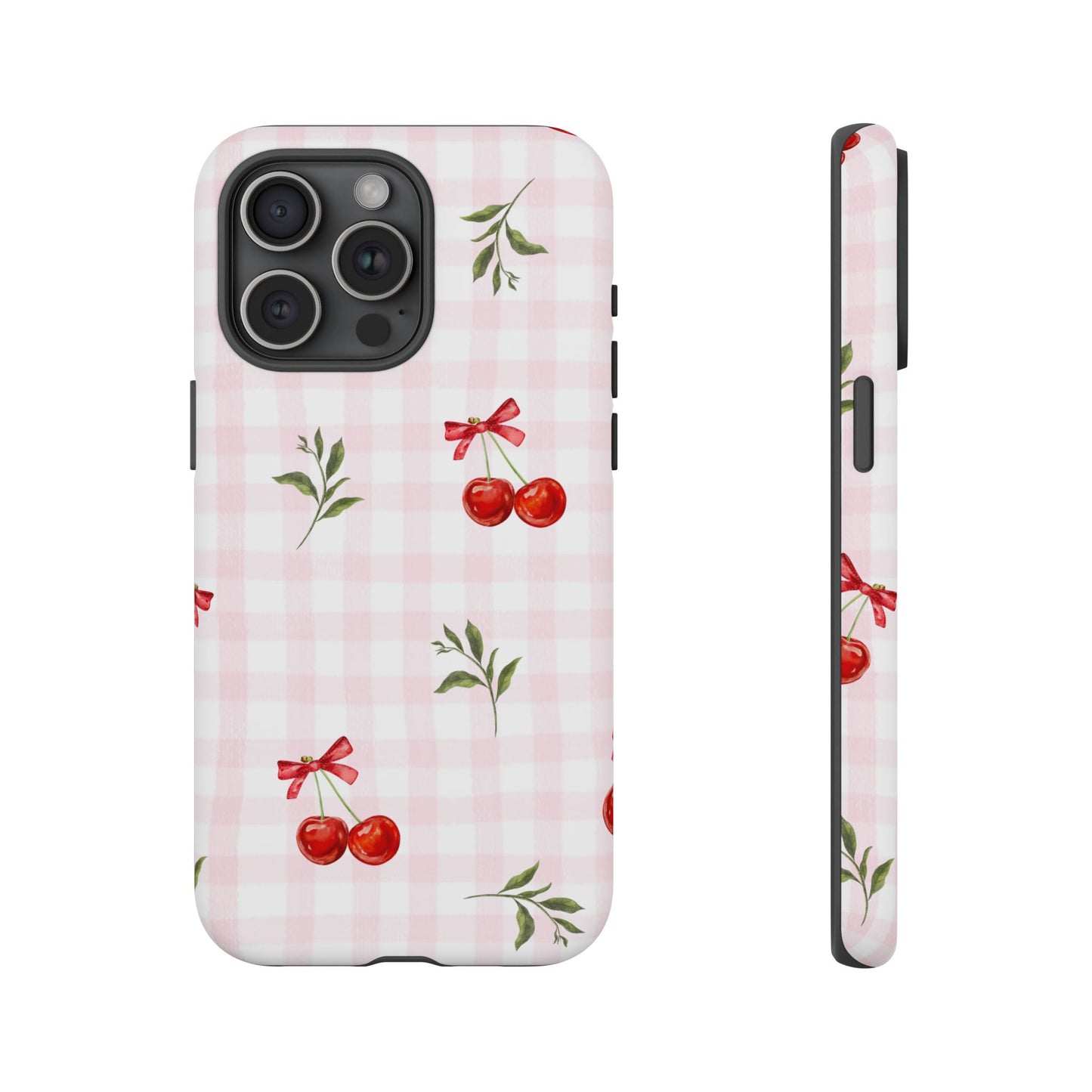 Cherry Pink Plaid Phone Case