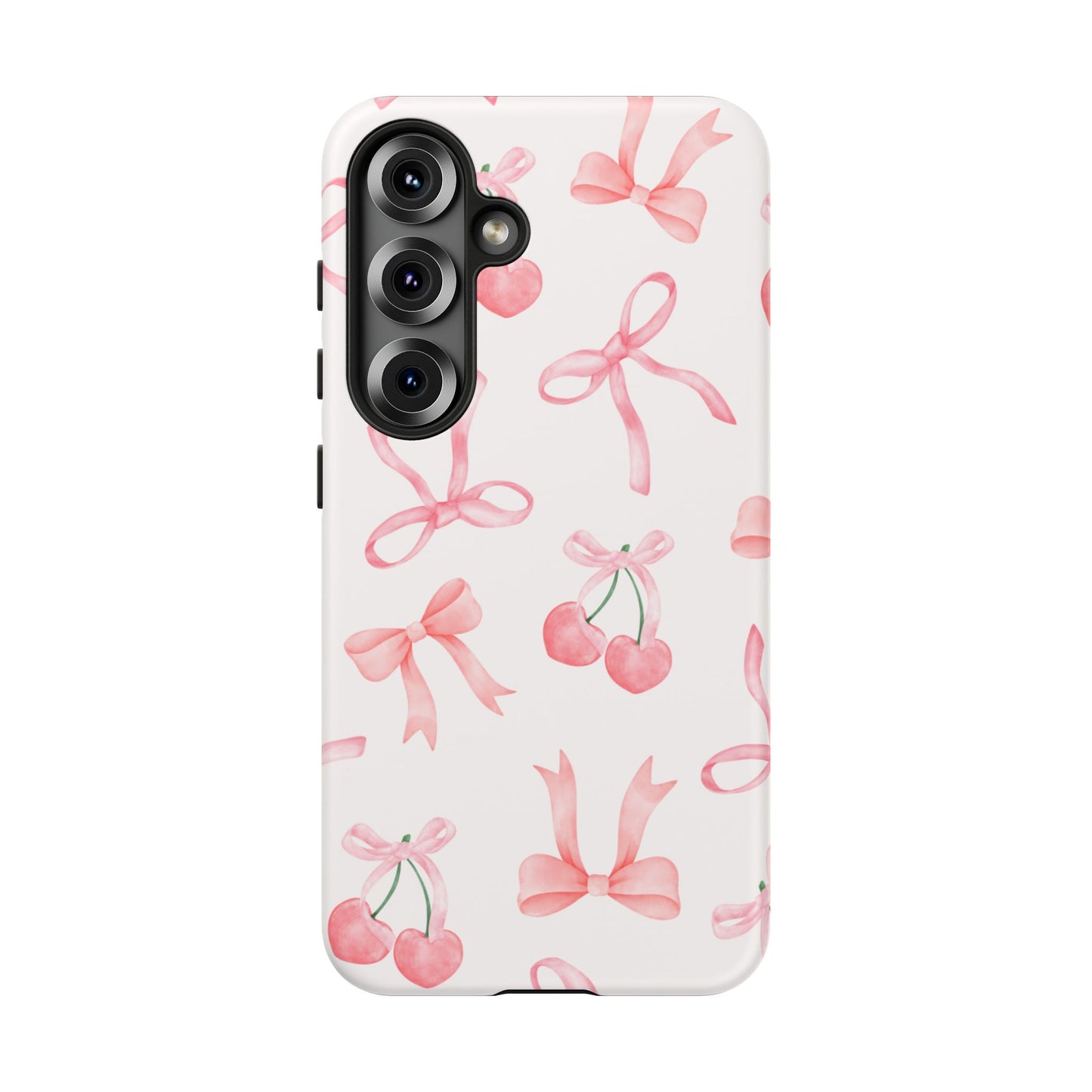 Pink Cherry Bow Phone Case