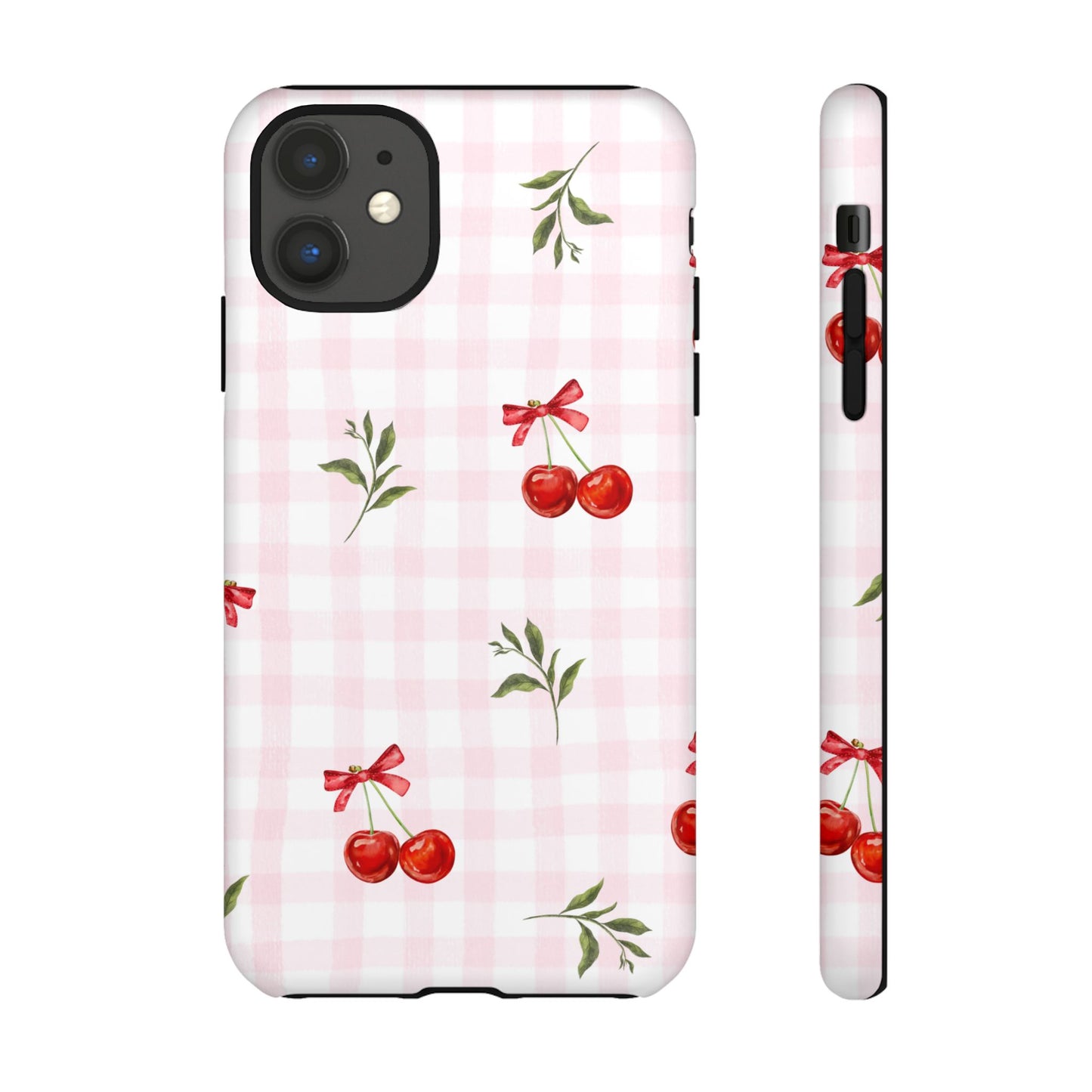 Cherry Pink Plaid Phone Case
