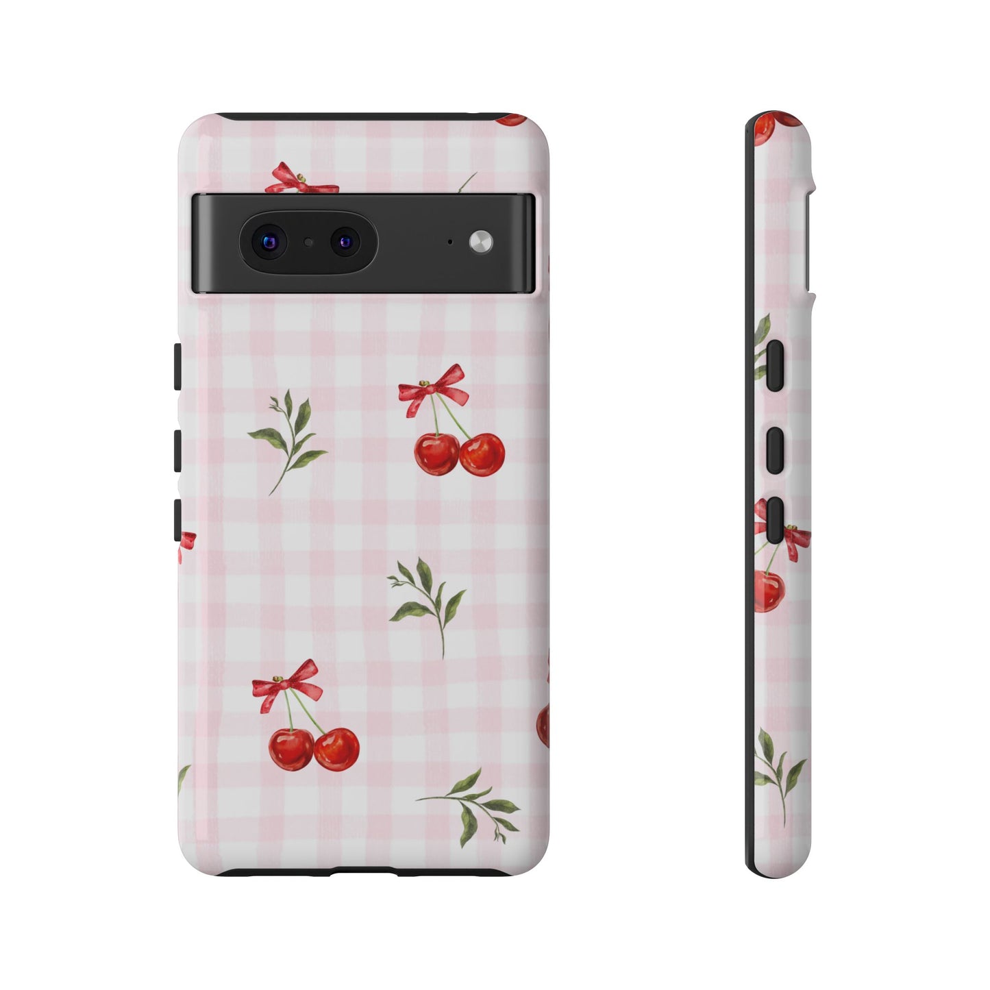Cherry Pink Plaid Phone Case