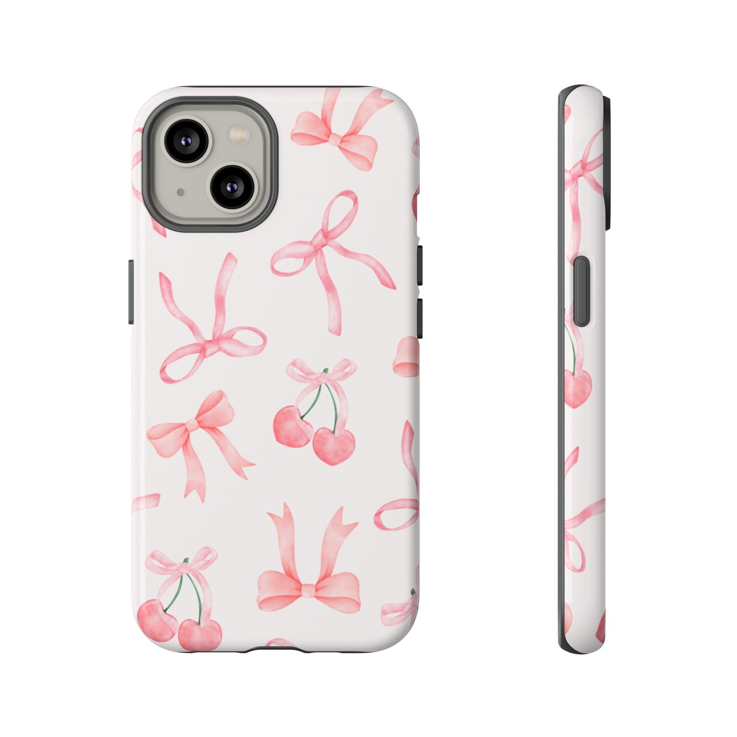 Pink Cherry Bow Phone Case