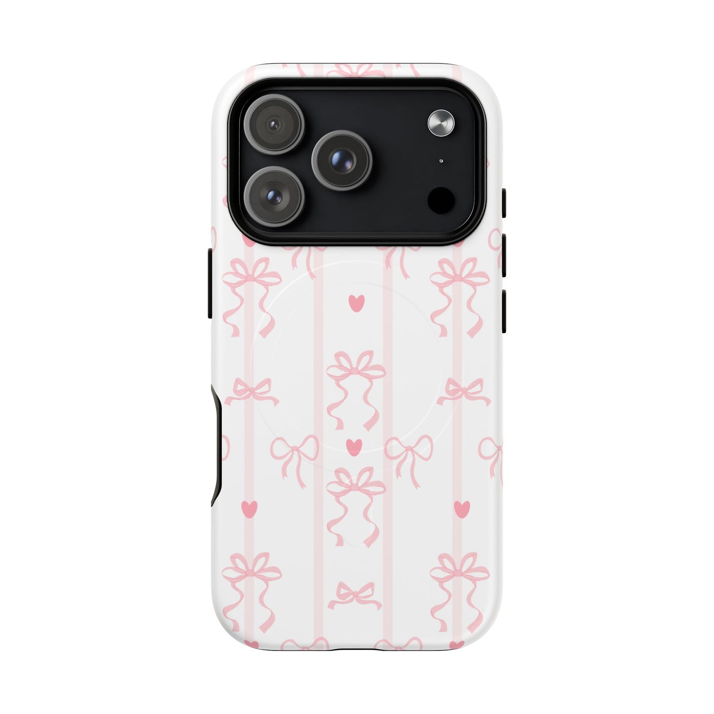 Pink Bow MagSafe iPhone Case