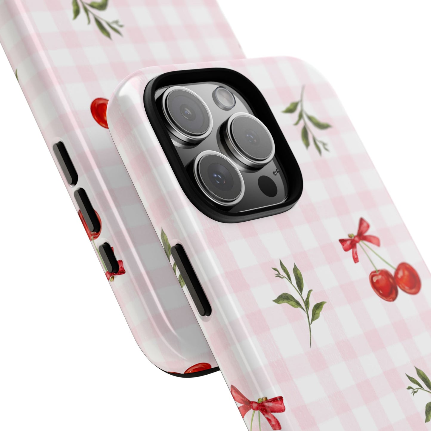 Cherry Pink Plaid Phone Case