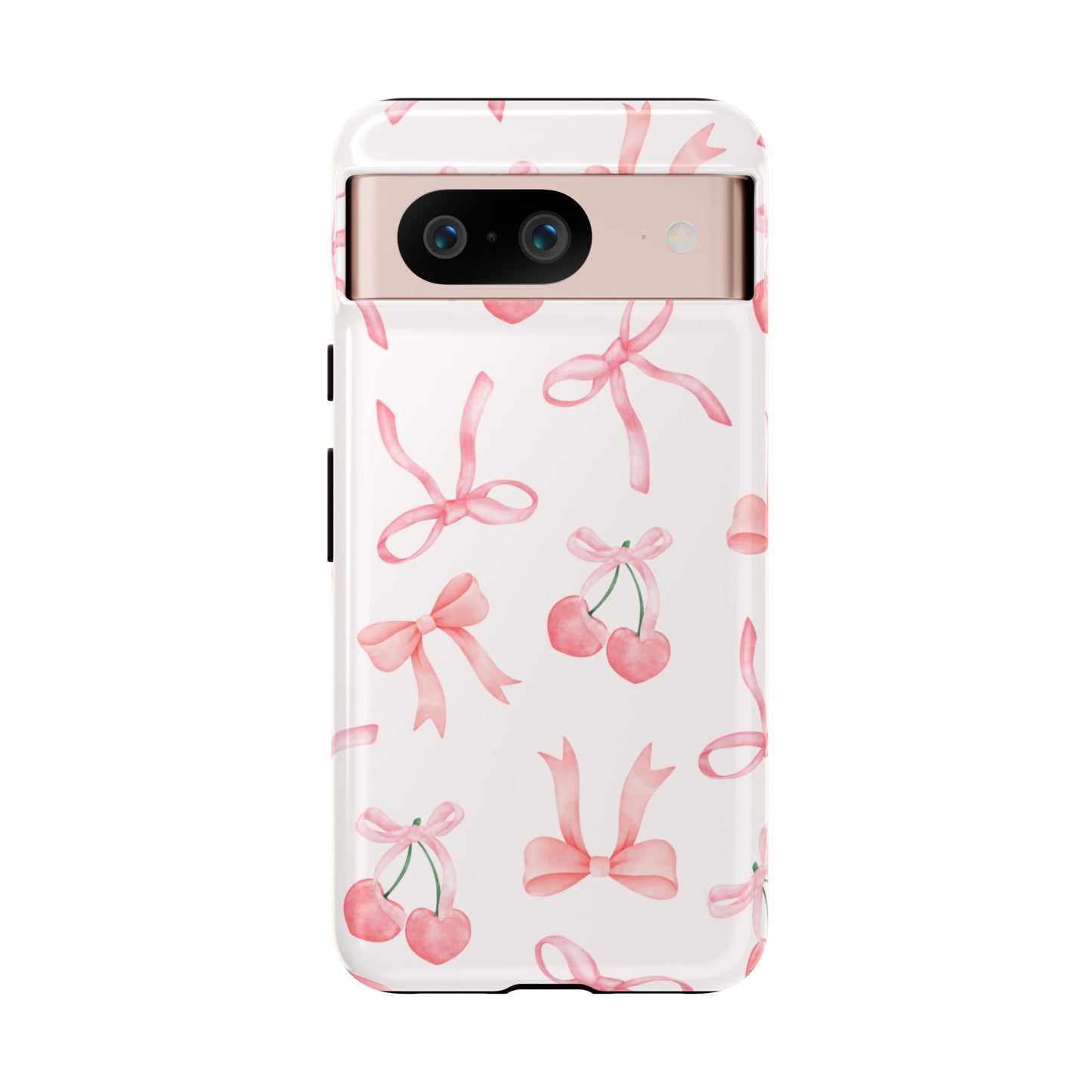 Pink Cherry Bow Phone Case