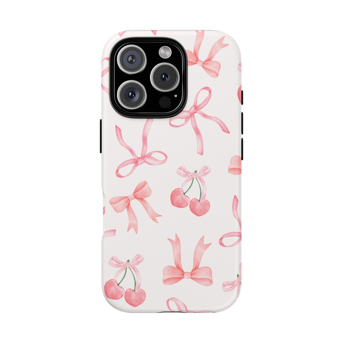 Pink Cherry Bow Phone Case