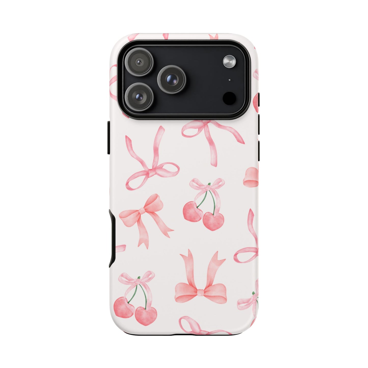 Pink Cherry Bow Phone Case
