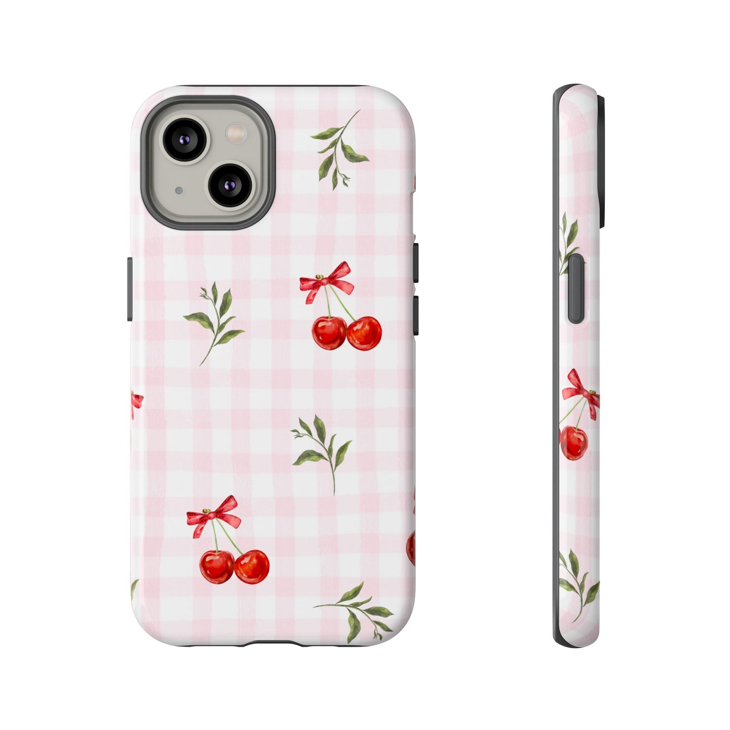 Cherry Pink Plaid Phone Case