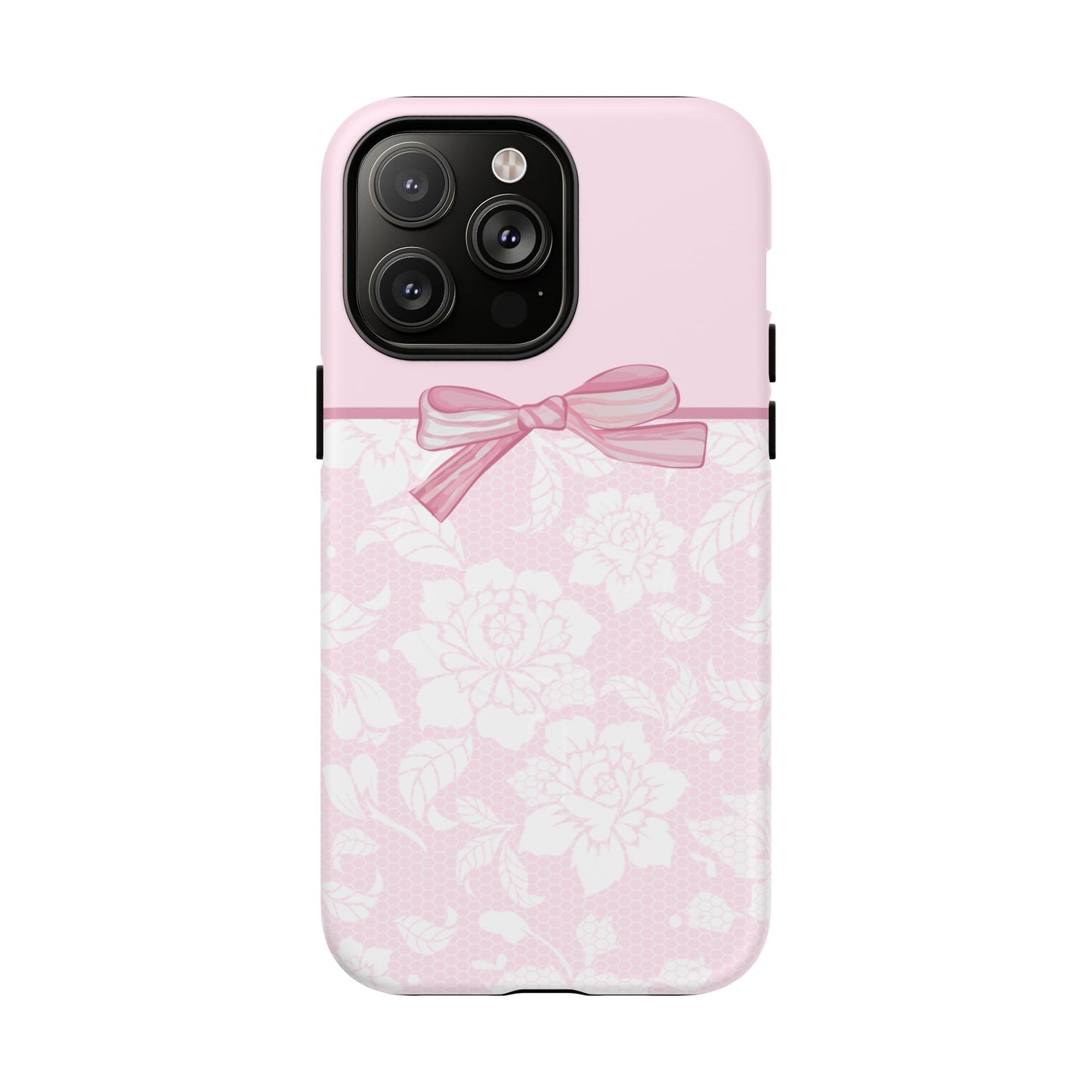 Floral Bow Pink MagSafe iPhone Case