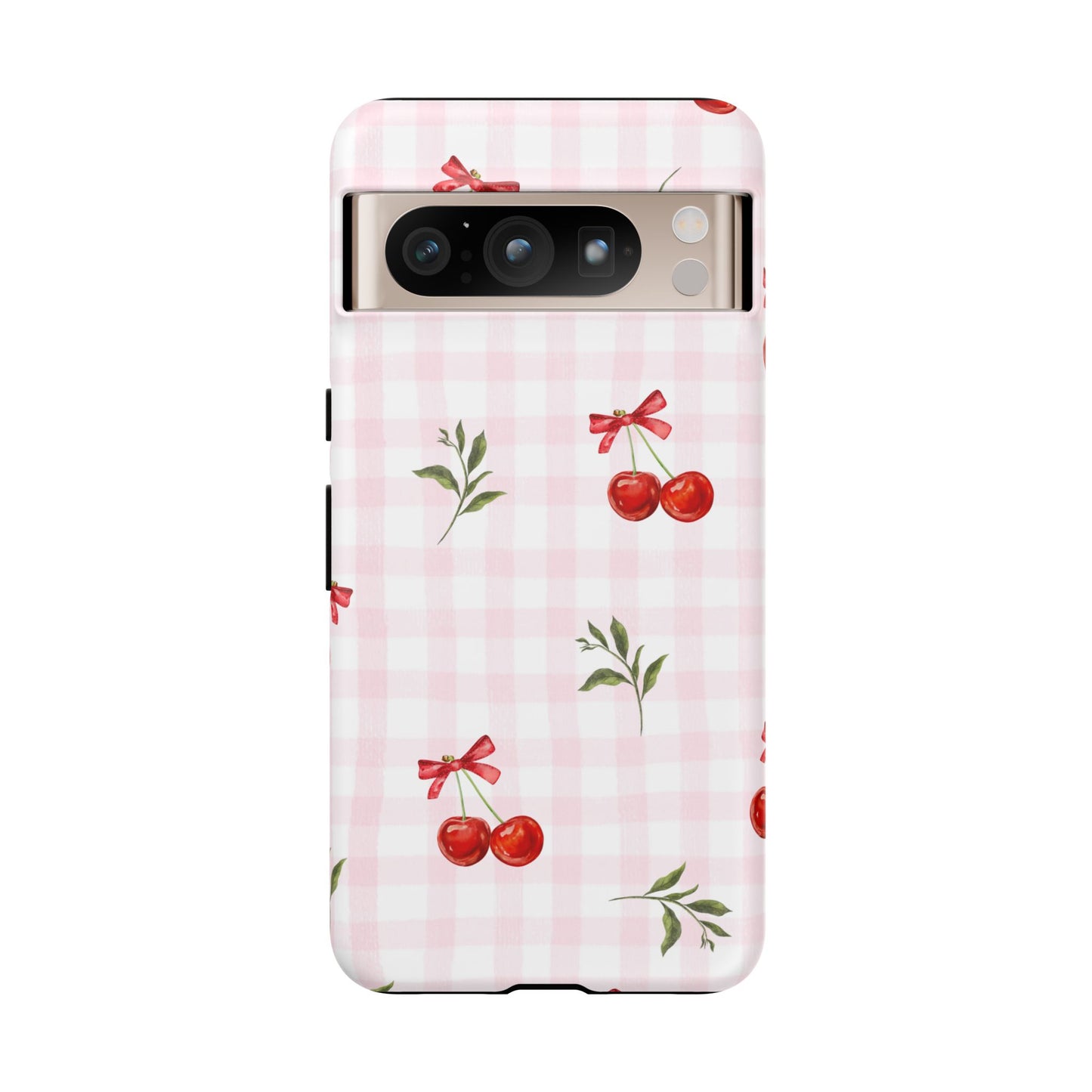 Cherry Pink Plaid Phone Case