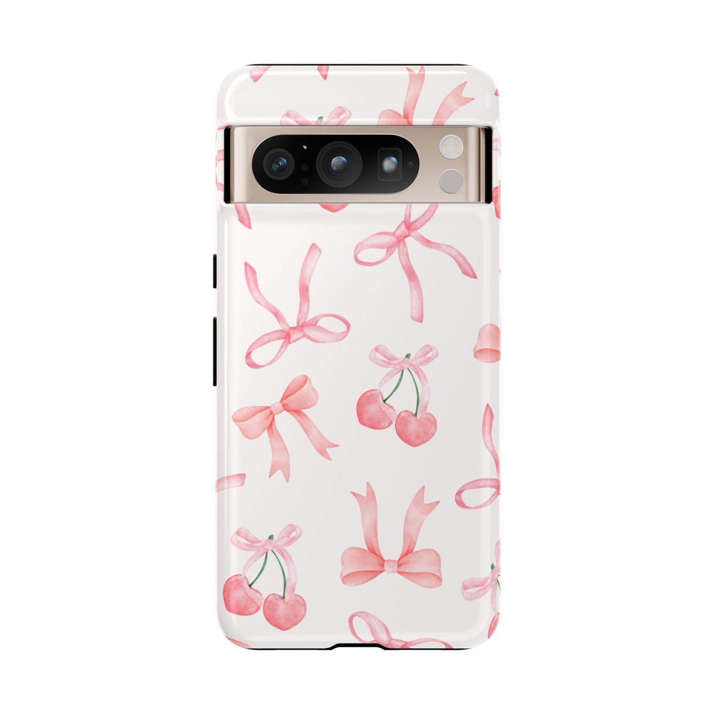 Pink Cherry Bow Phone Case