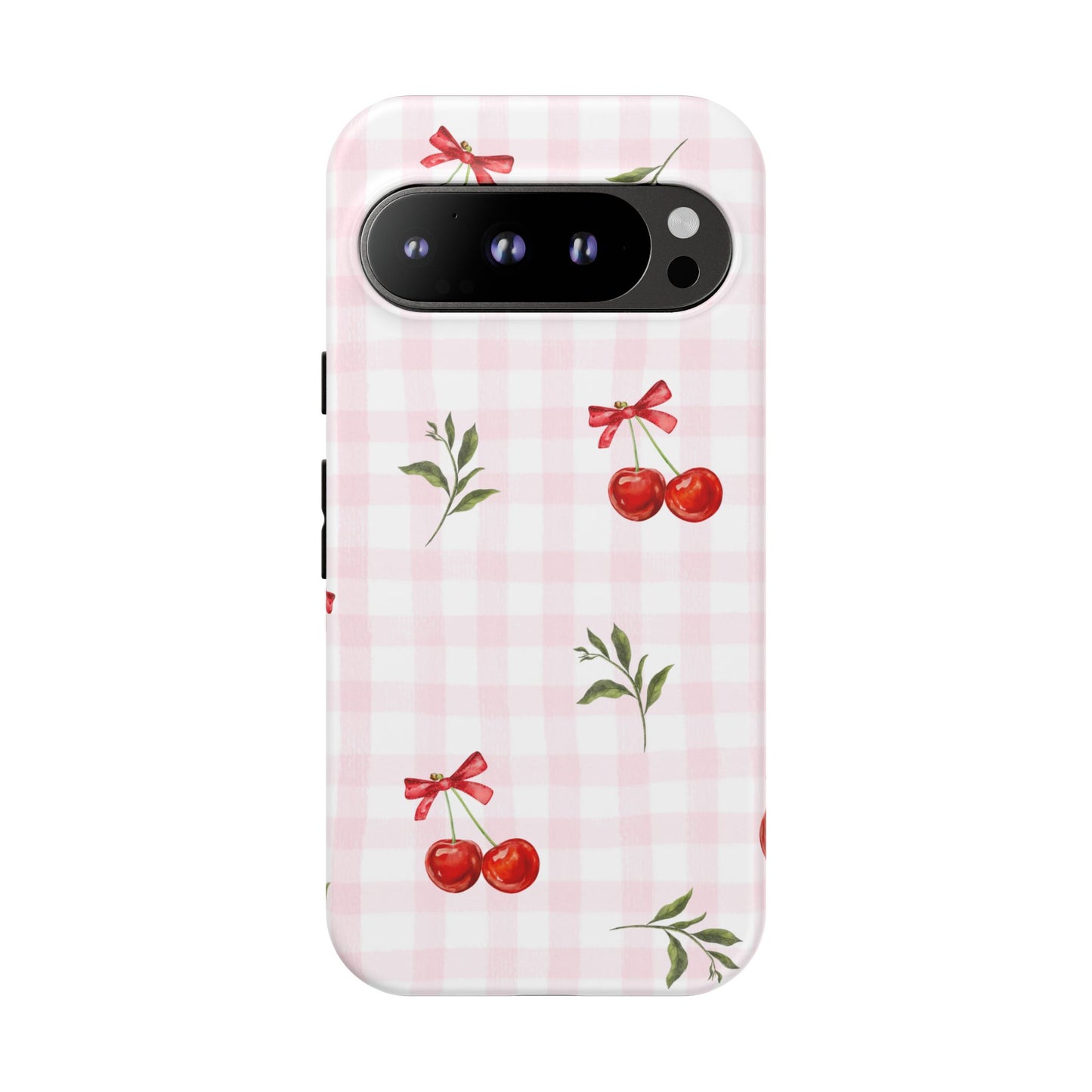 Cherry Pink Plaid Phone Case
