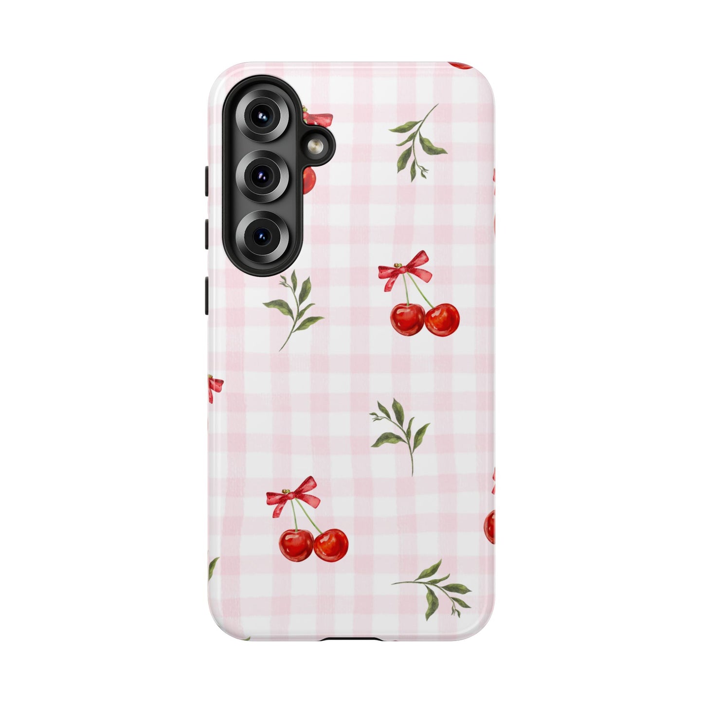 Cherry Pink Plaid Phone Case