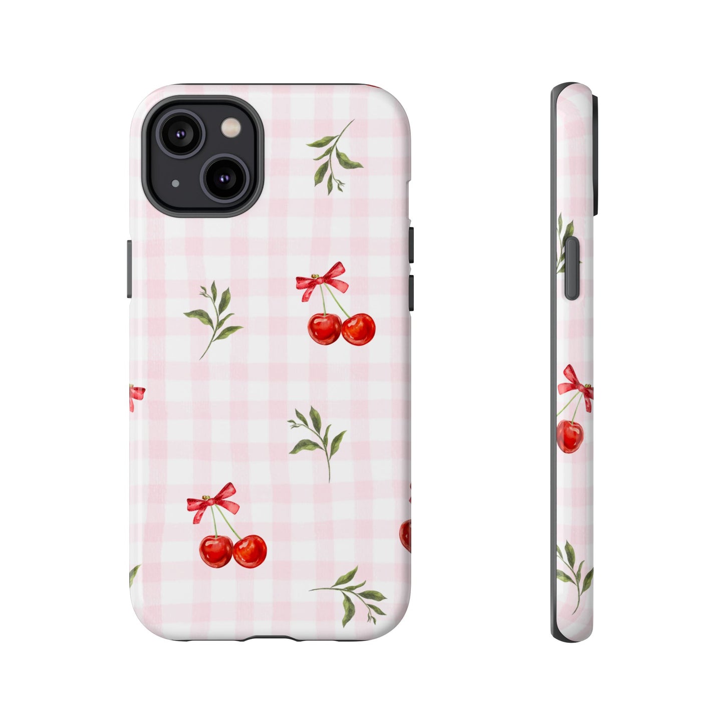 Cherry Pink Plaid Phone Case
