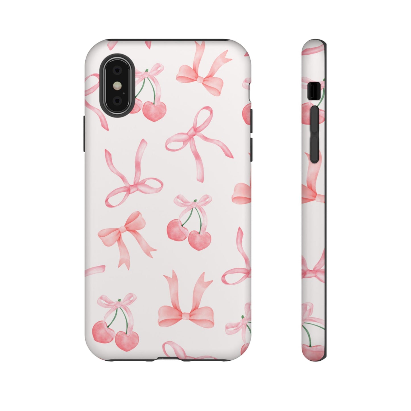 Pink Cherry Bow Phone Case