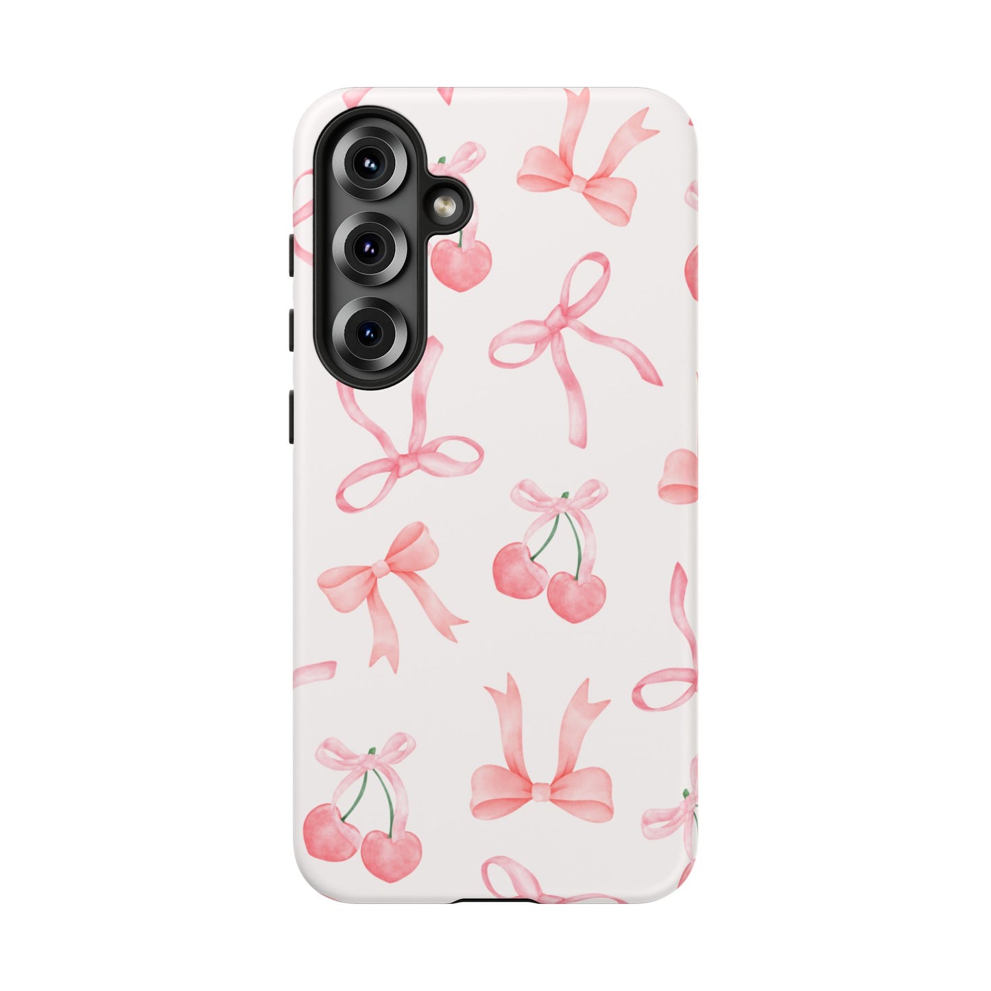 Pink Cherry Bow Phone Case