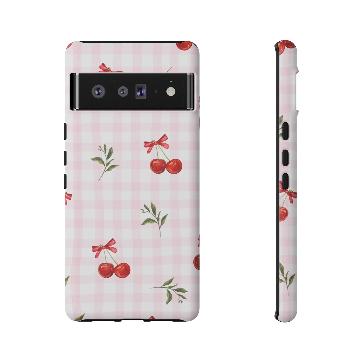 Cherry Pink Plaid Phone Case