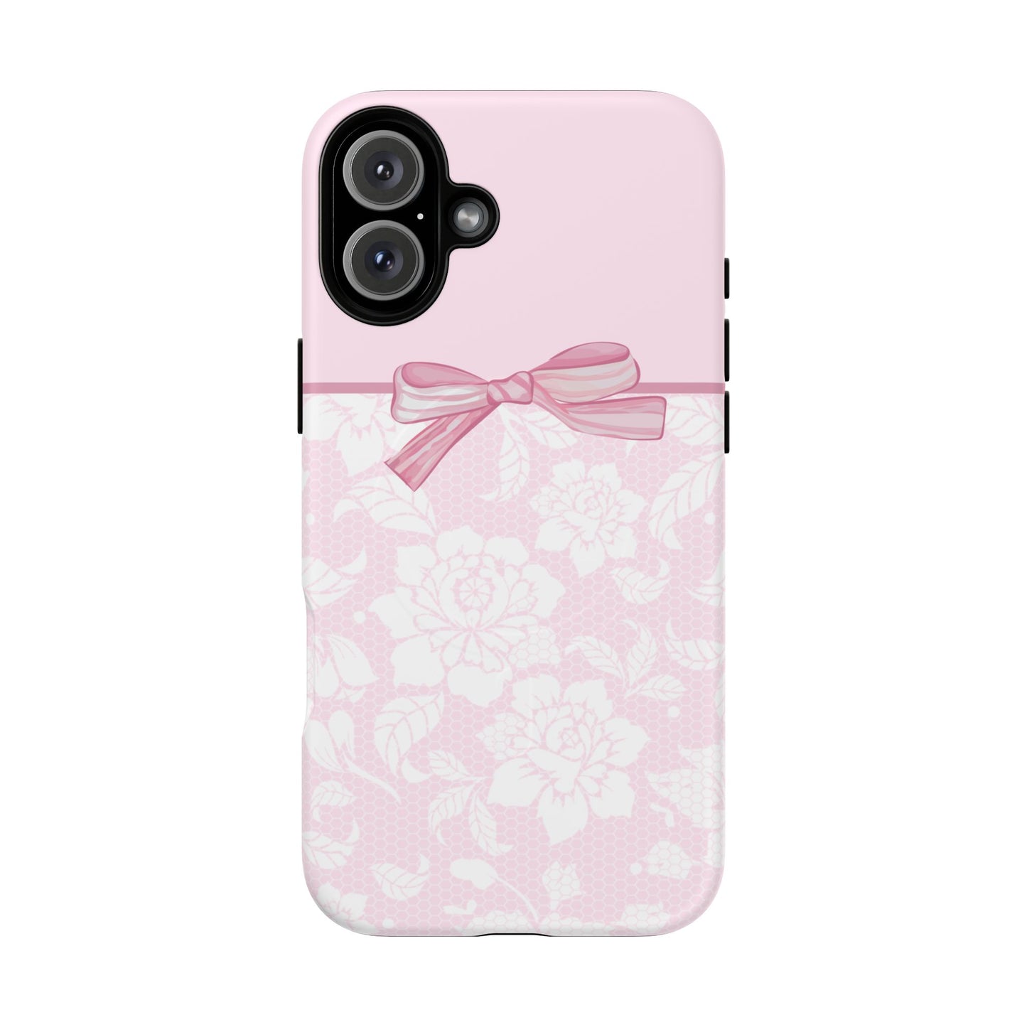 Floral Bow Pink MagSafe iPhone Case