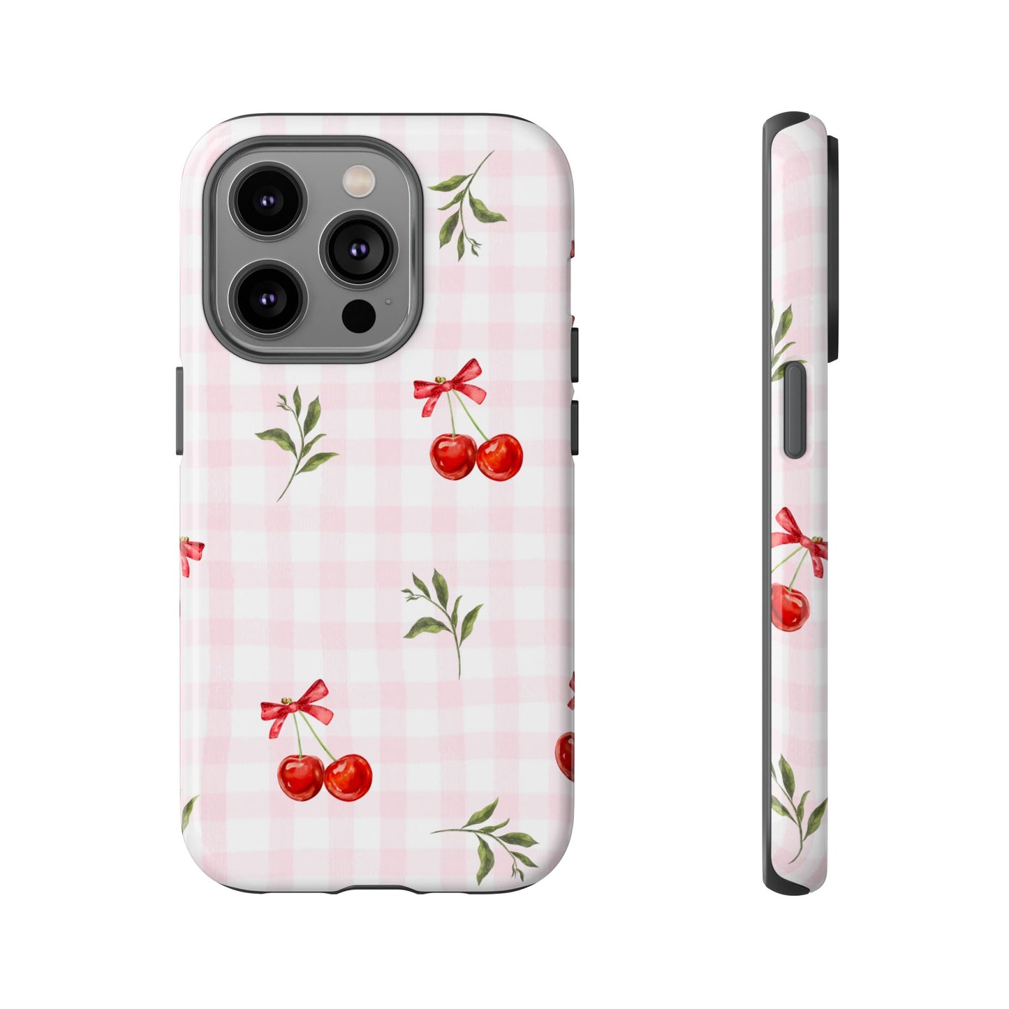Cherry Pink Plaid Phone Case