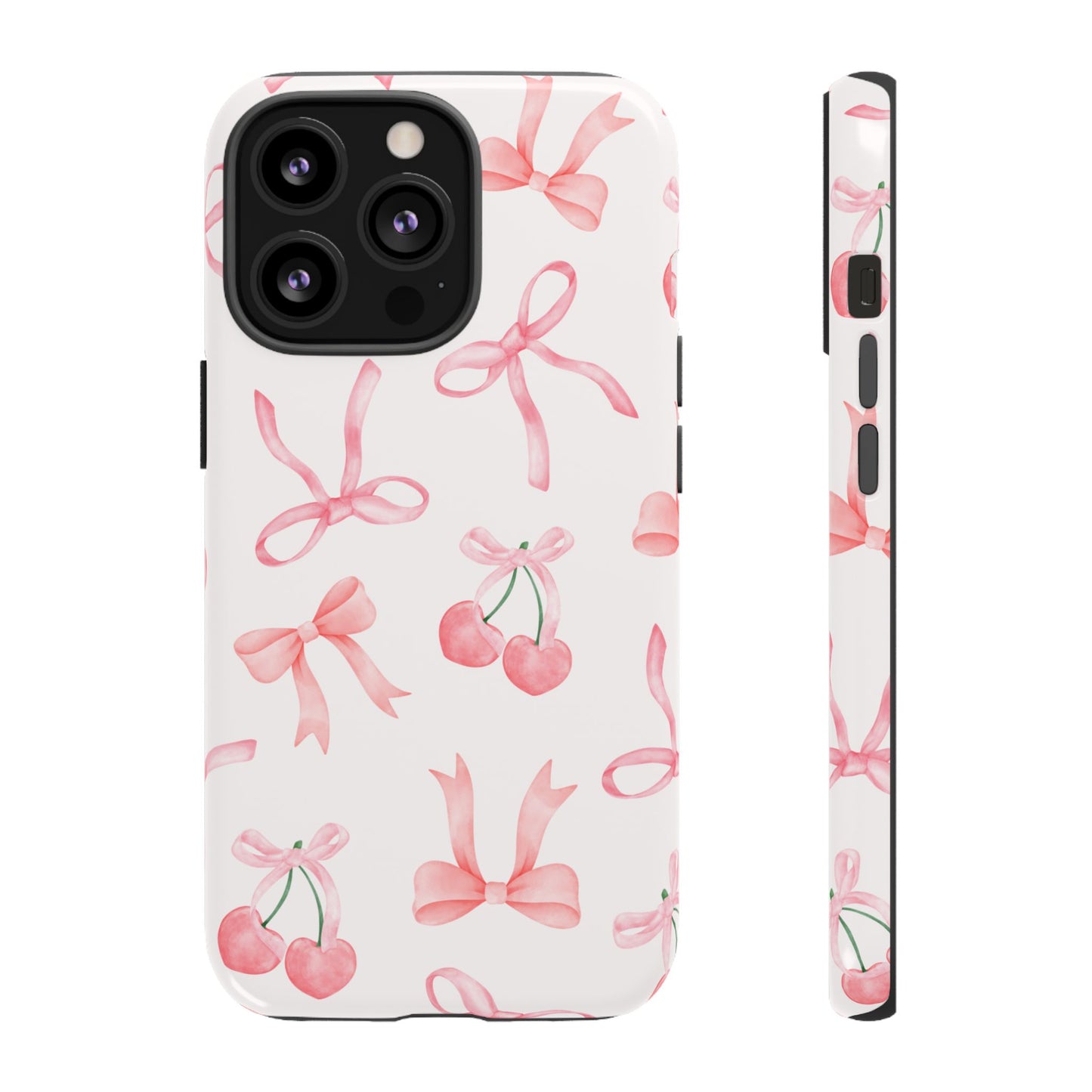 Pink Cherry Bow Phone Case