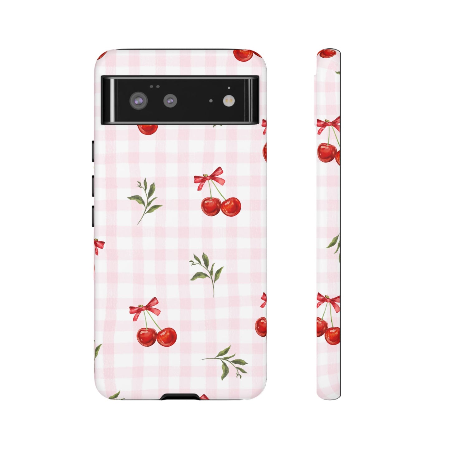 Cherry Pink Plaid Phone Case