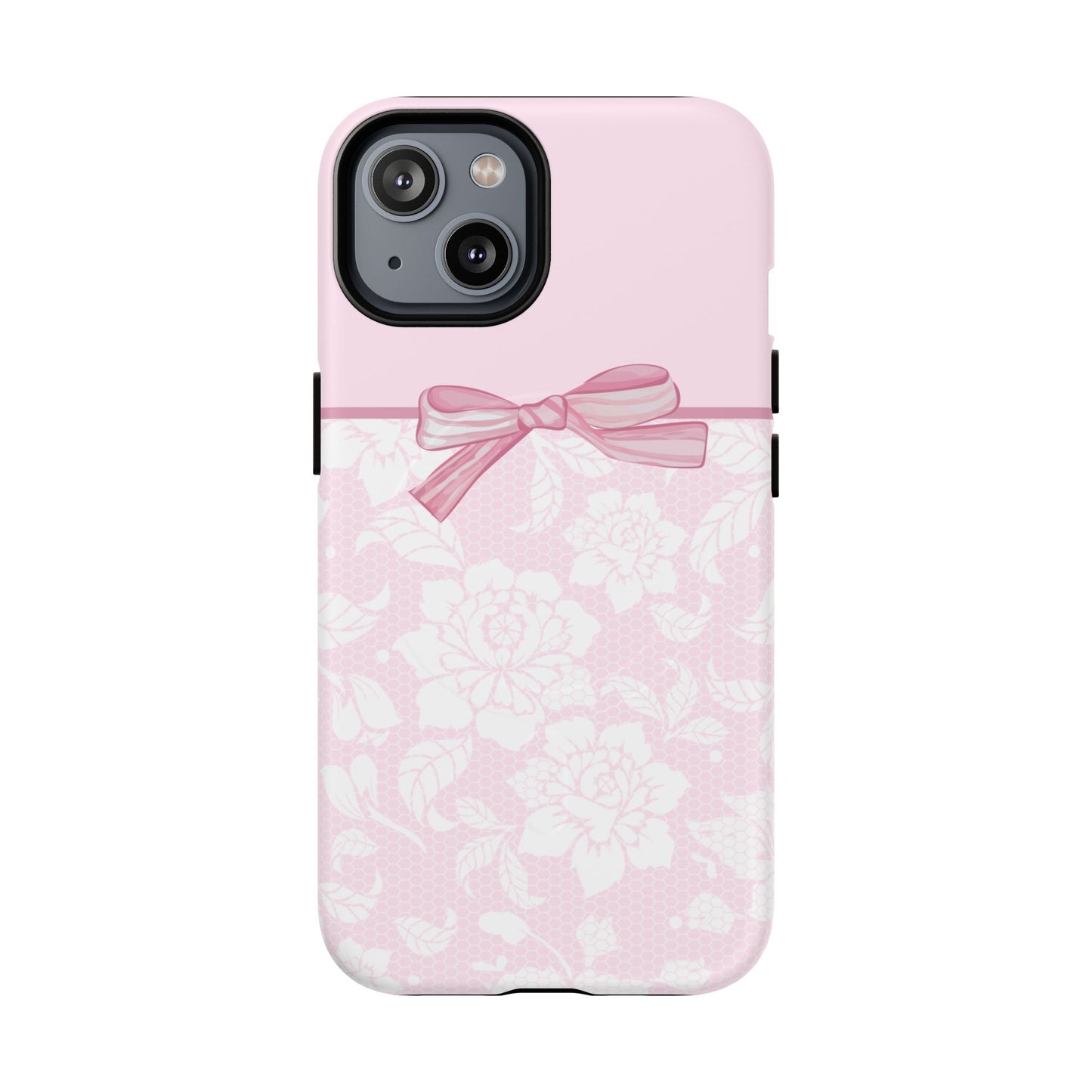 Floral Bow Pink MagSafe iPhone Case
