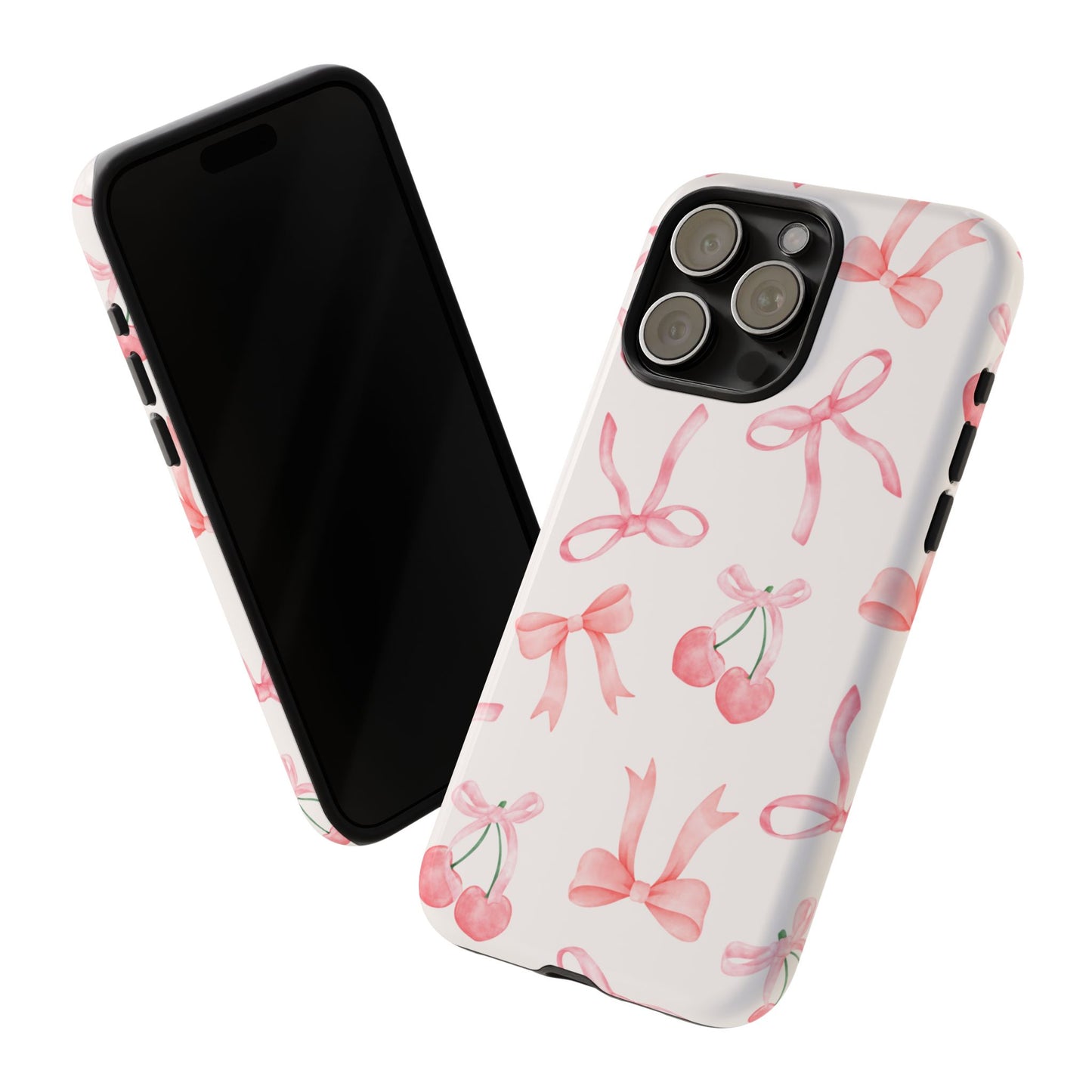 Pink Cherry Bow Phone Case