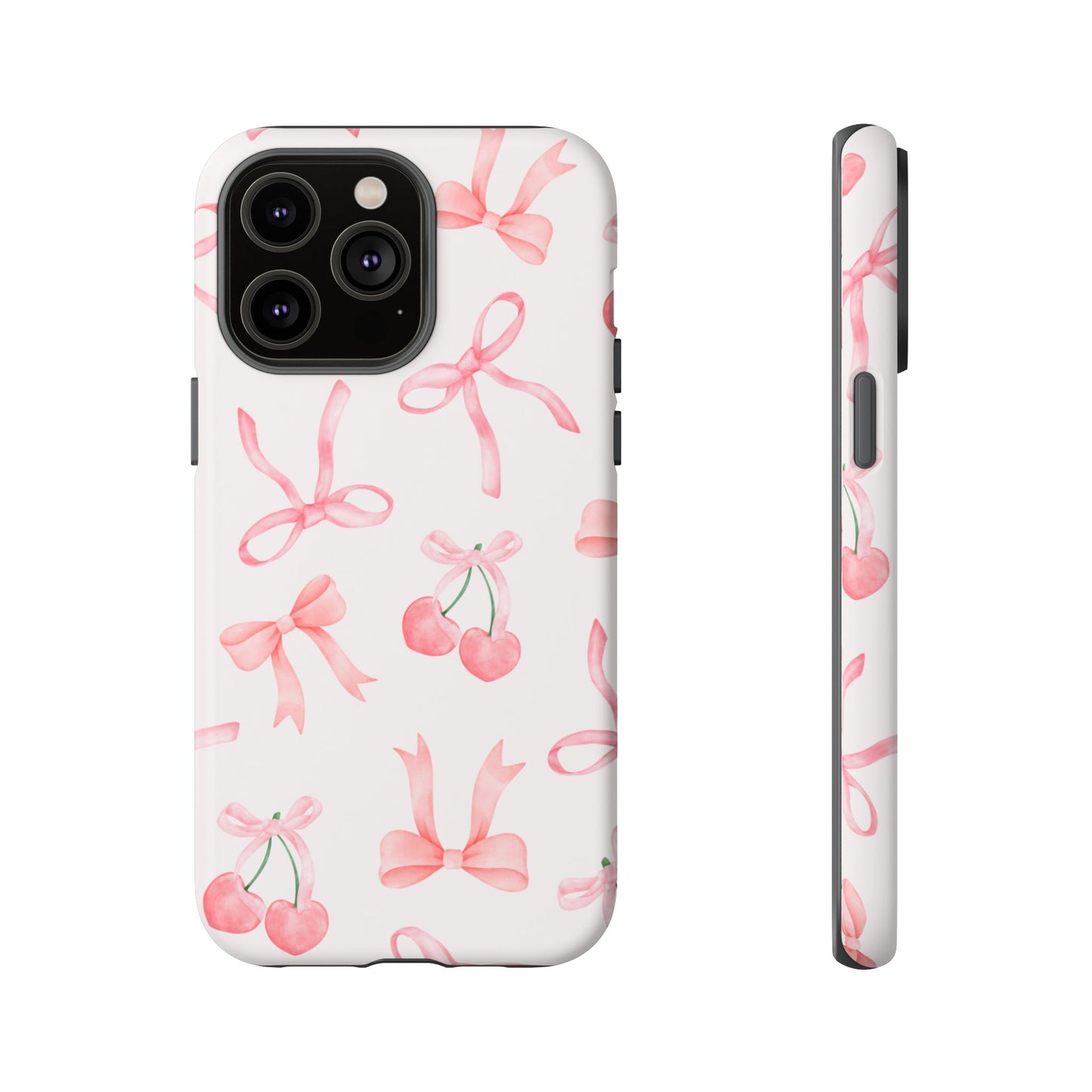 Pink Cherry Bow Phone Case