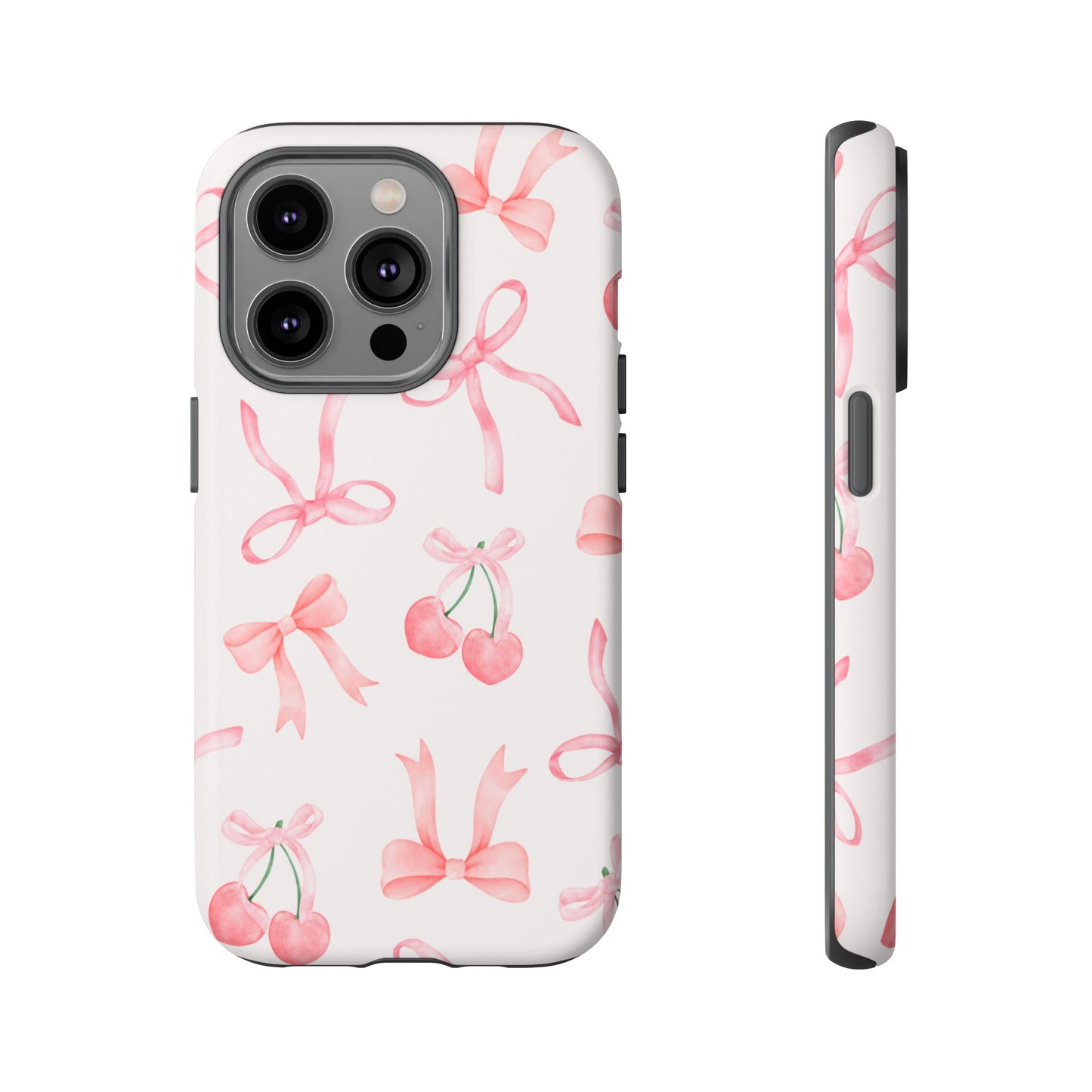 Pink Cherry Bow Phone Case