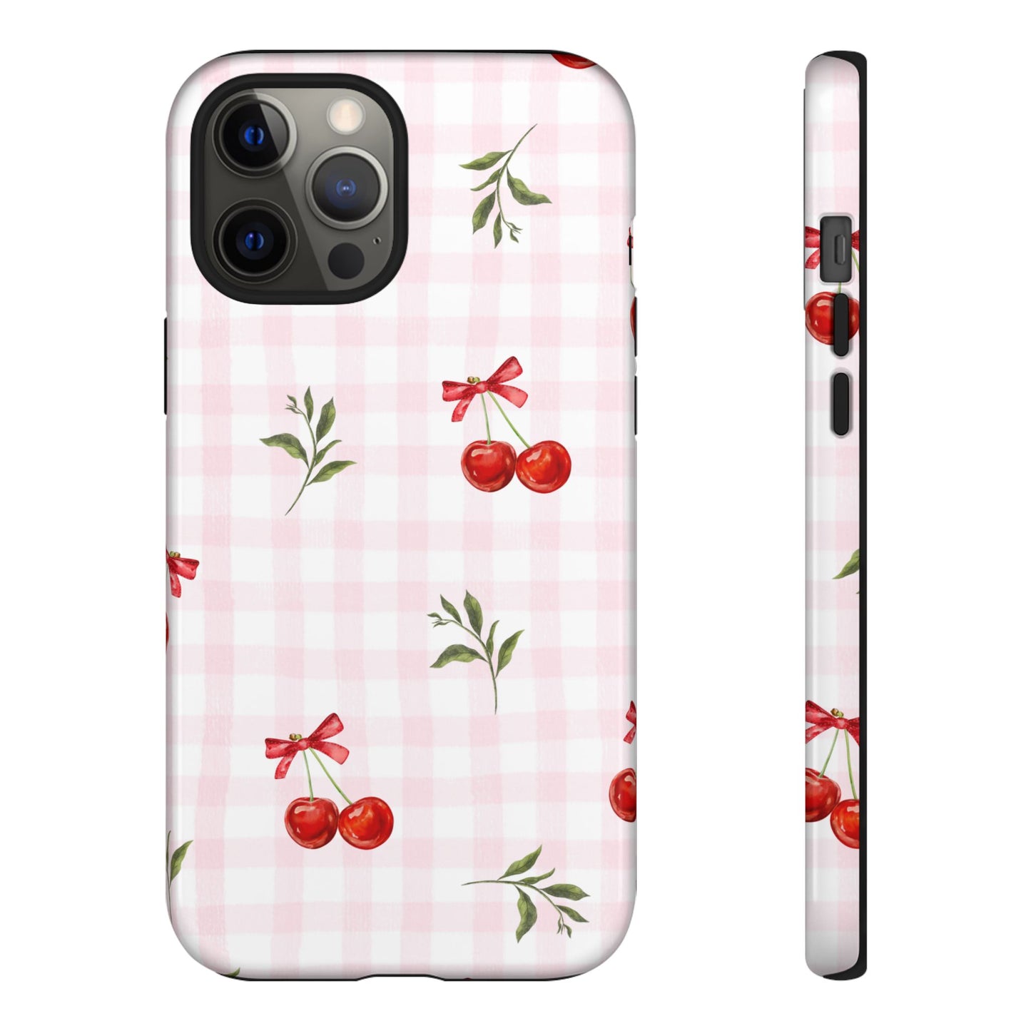 Cherry Pink Plaid Phone Case
