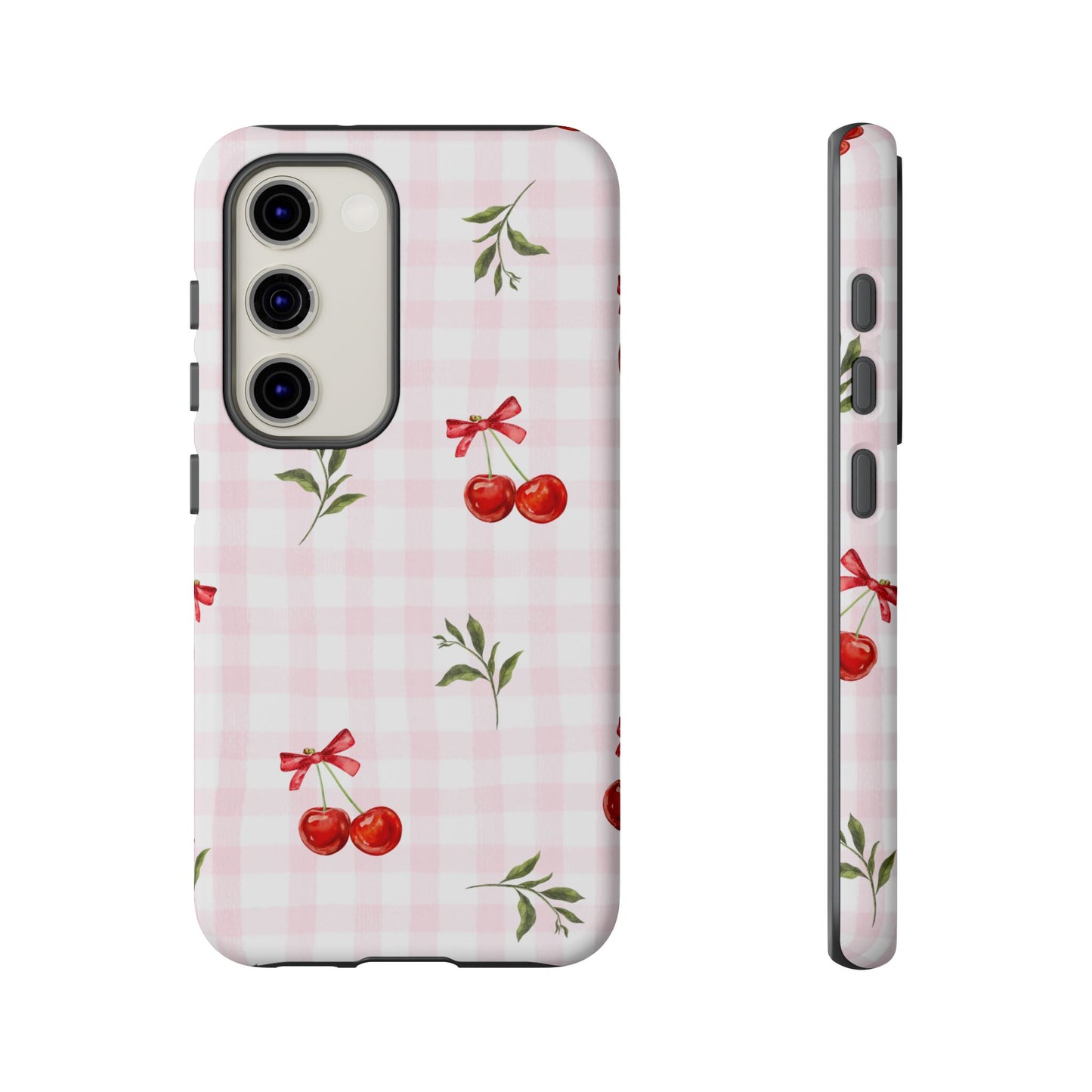 Cherry Pink Plaid Phone Case