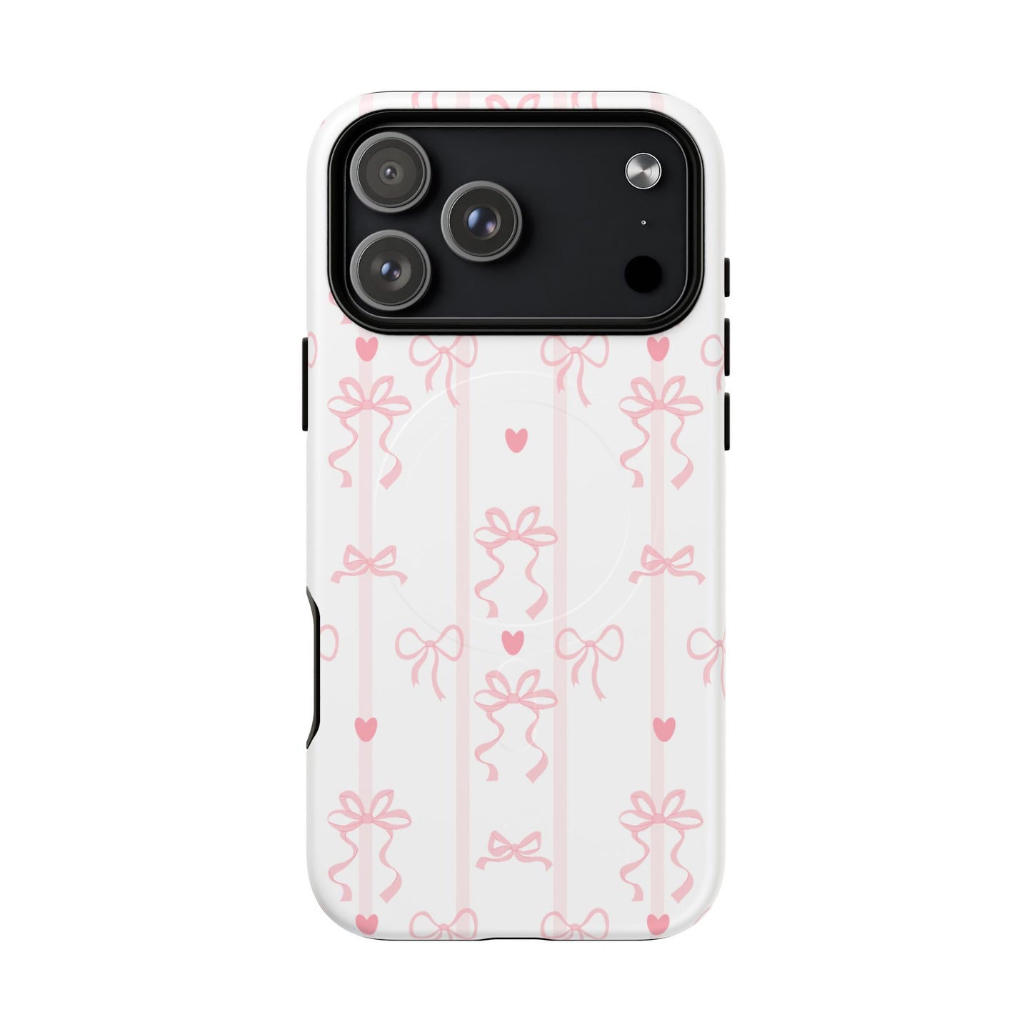 Pink Bow MagSafe iPhone Case