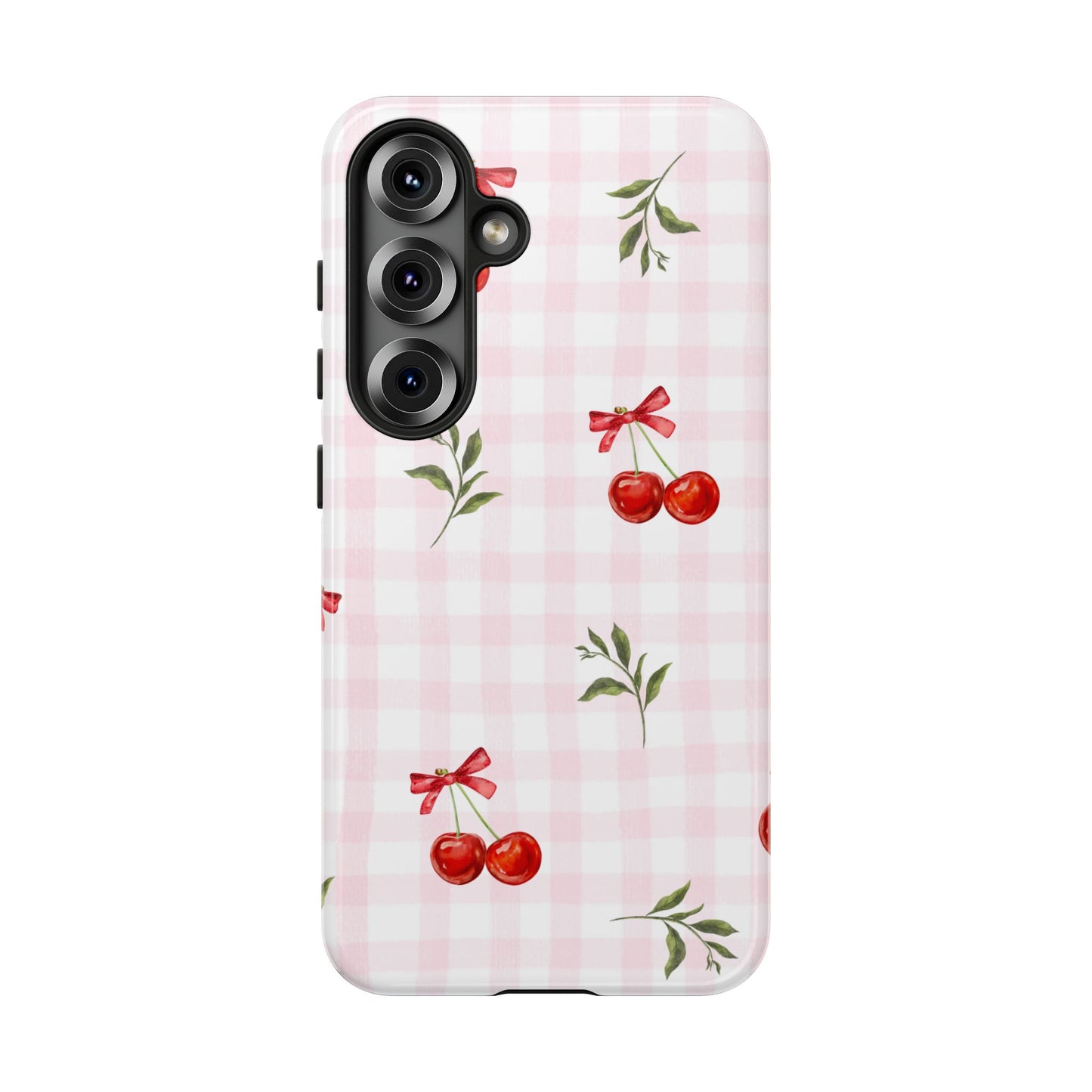 Cherry Pink Plaid Phone Case