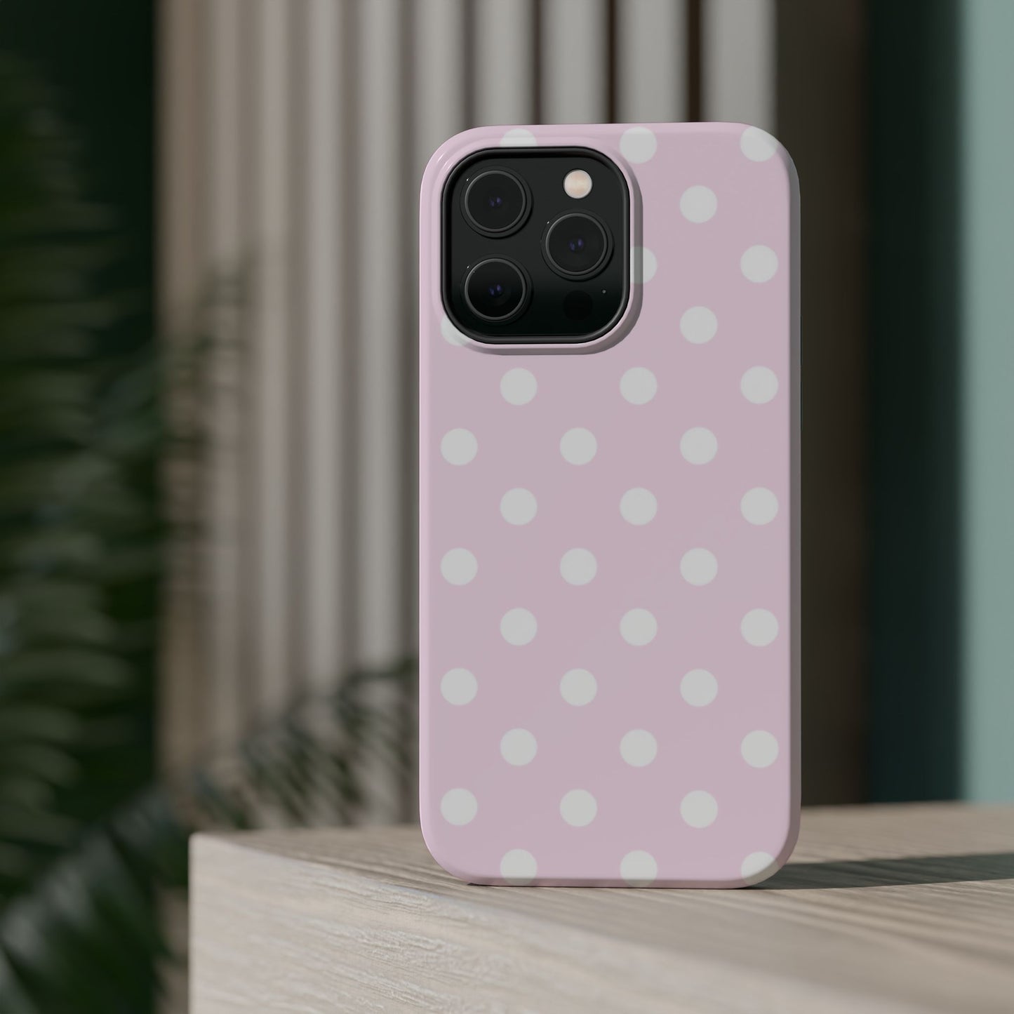 Pink Polka Dot MagSafe Phone Case