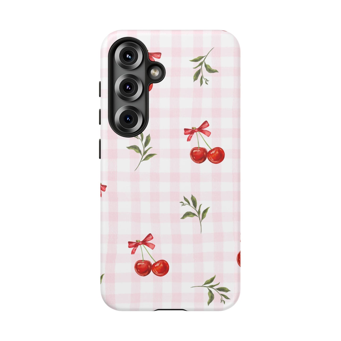 Cherry Pink Plaid Phone Case
