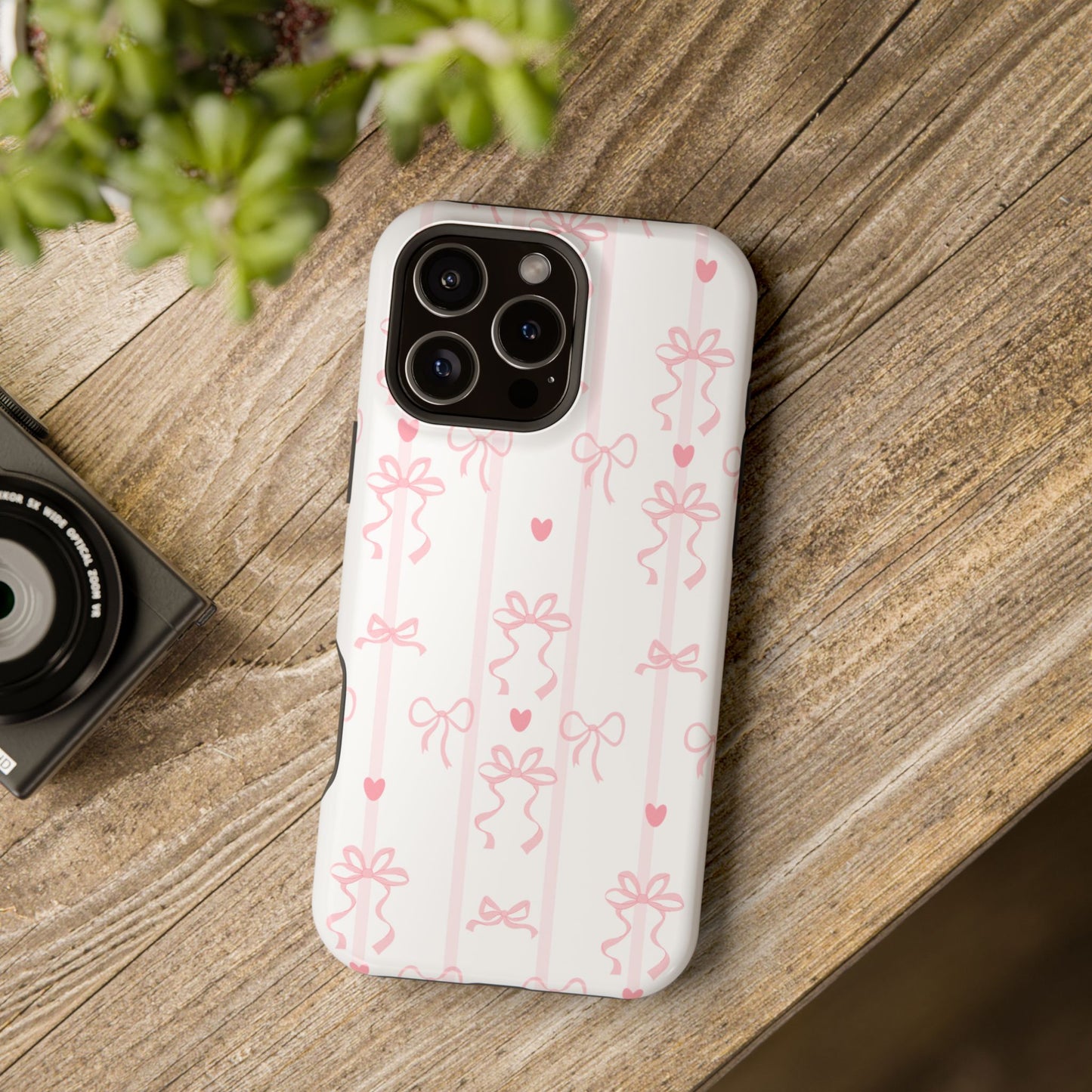 Pink Bow MagSafe Phone Case
