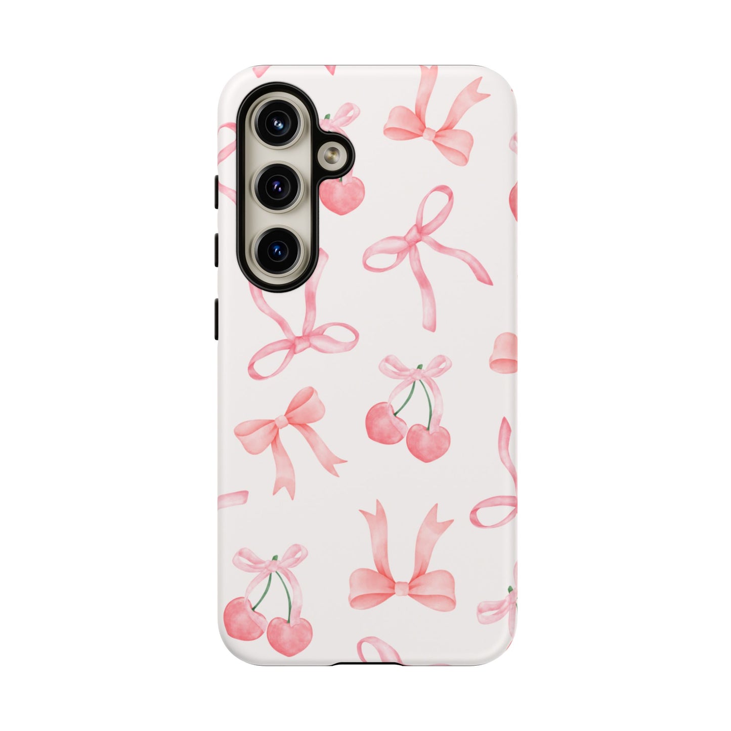 Pink Cherry Bow Phone Case
