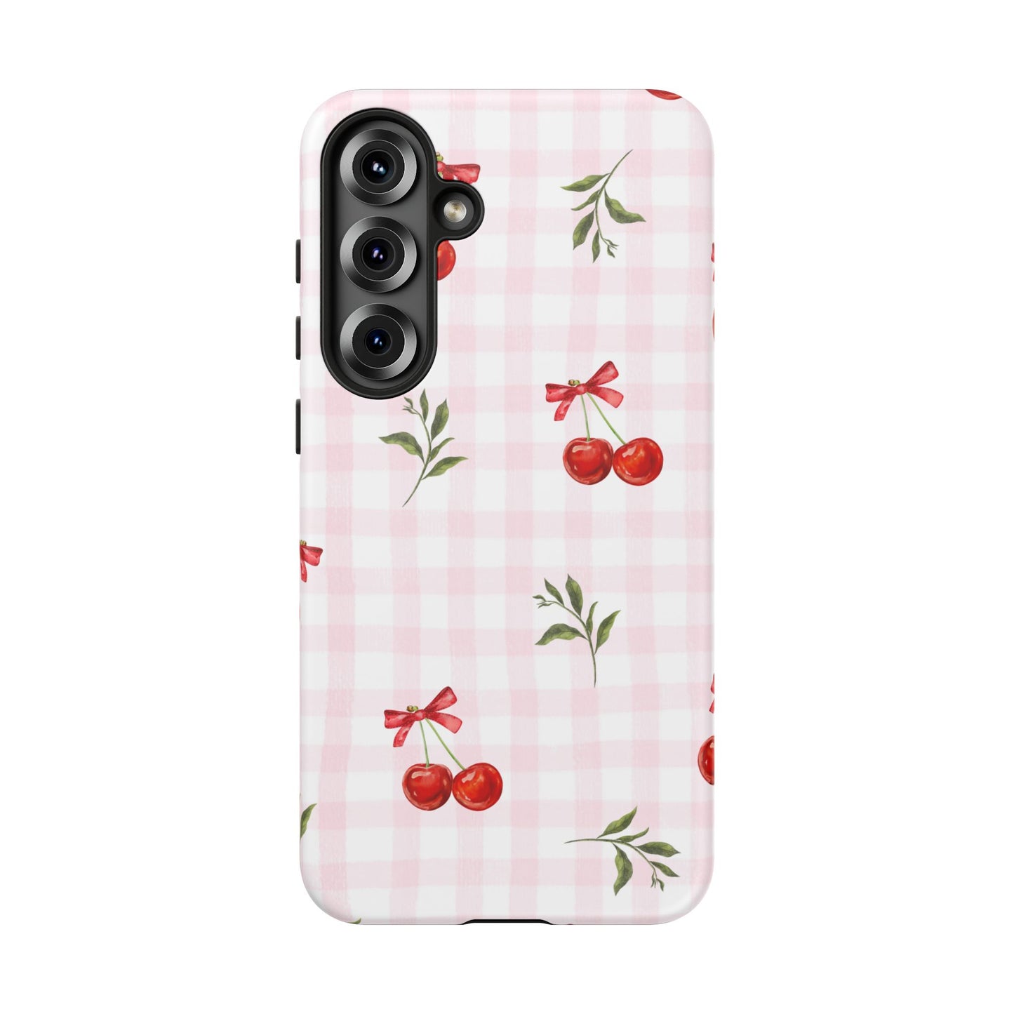 Cherry Pink Plaid Phone Case