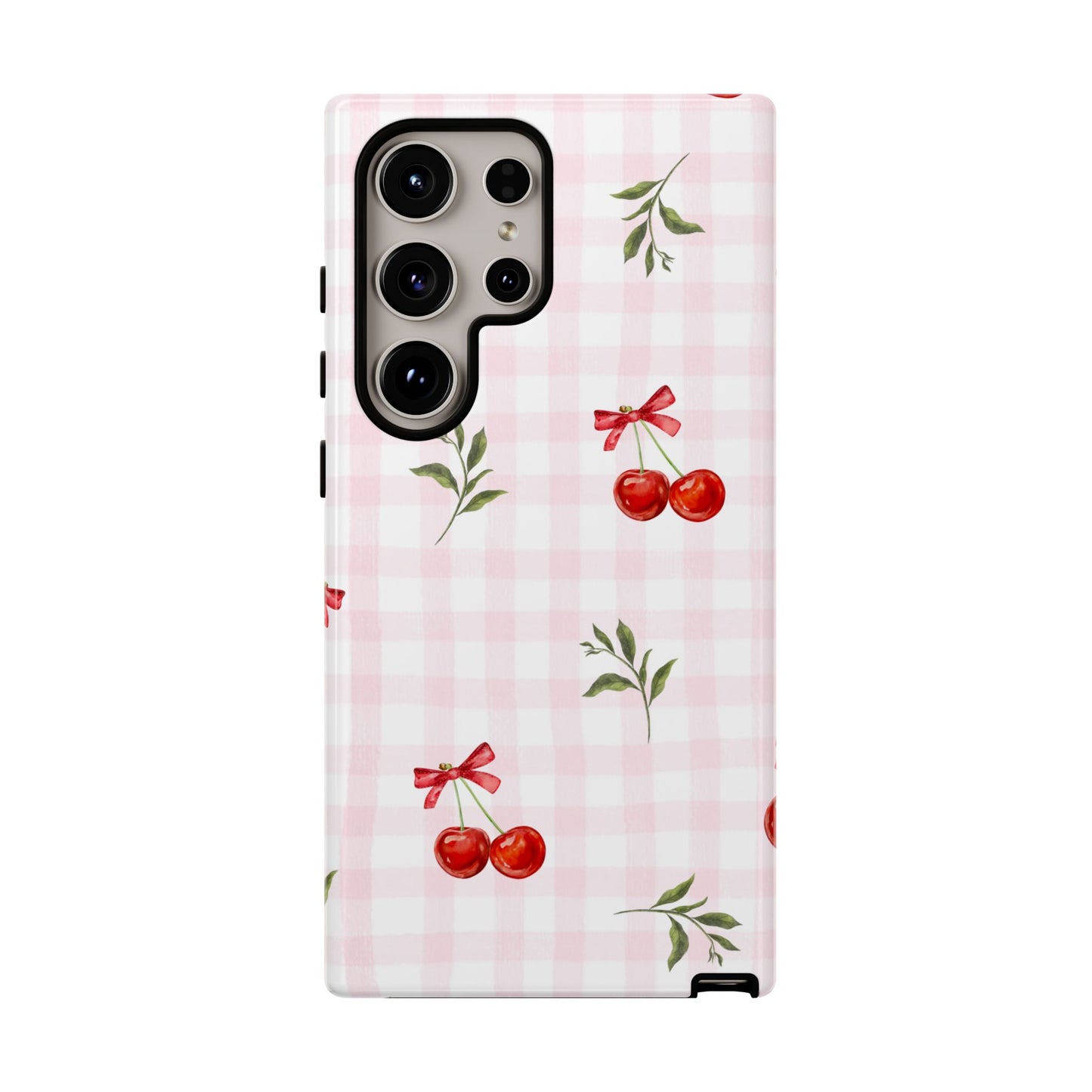 Cherry Pink Plaid Phone Case