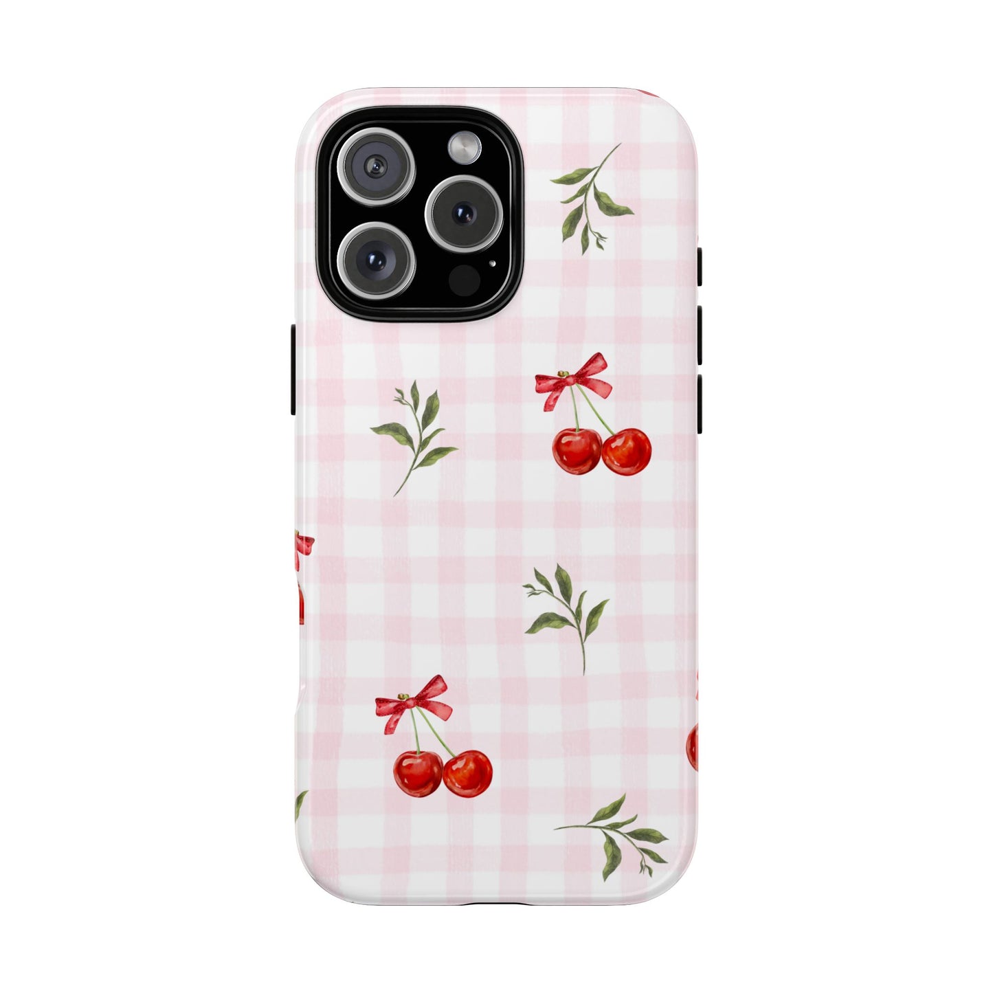 Cherry Pink Plaid Phone Case