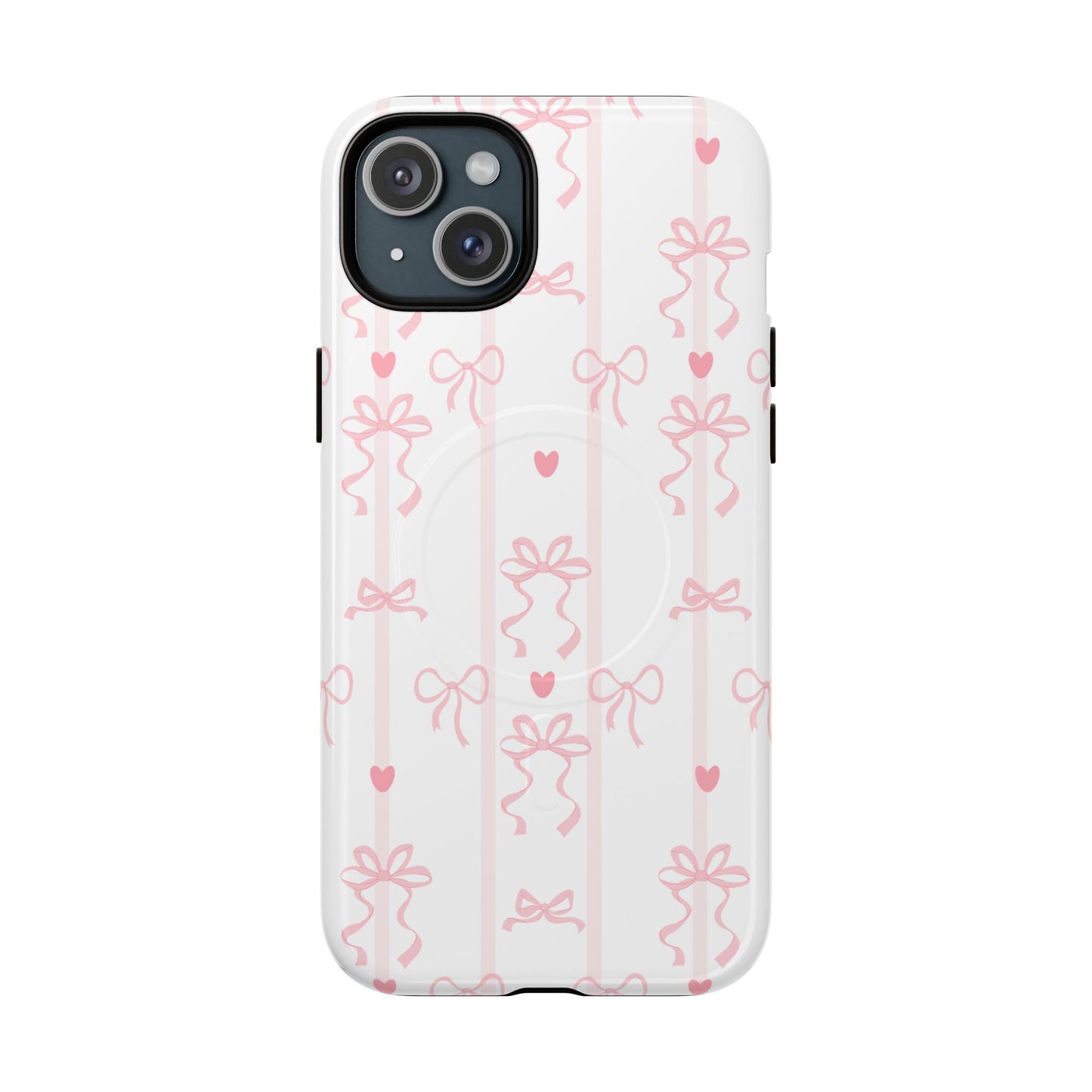 Pink Bow MagSafe iPhone Case