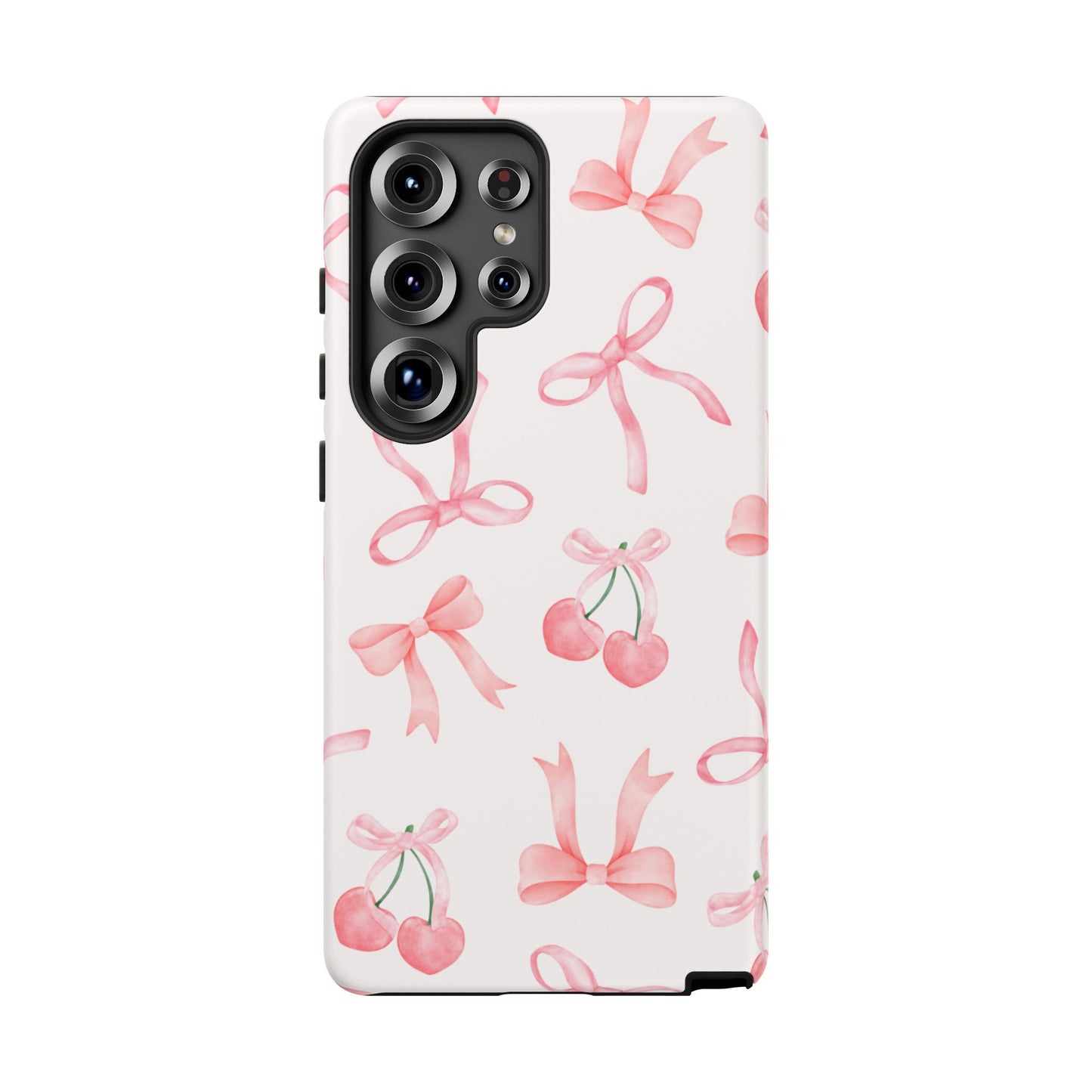 Pink Cherry Bow Phone Case