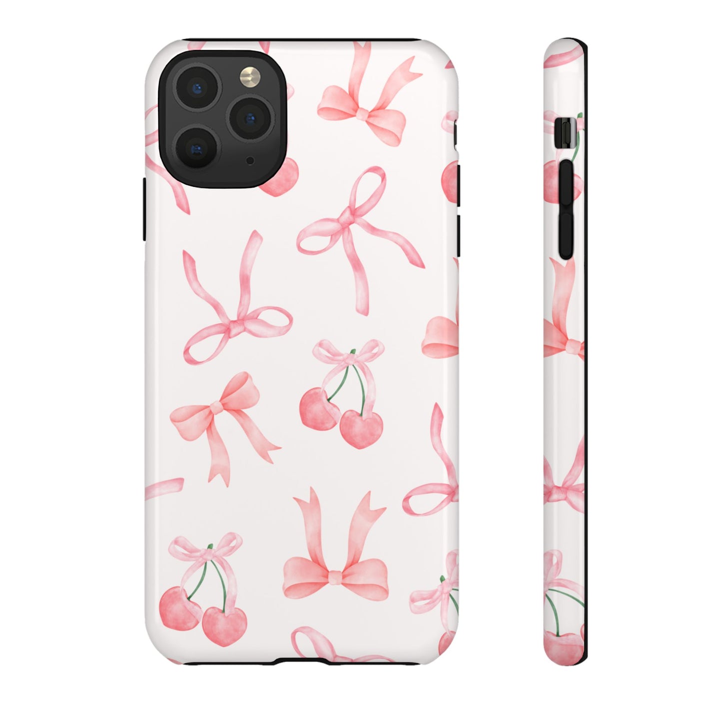 Pink Cherry Bow Phone Case