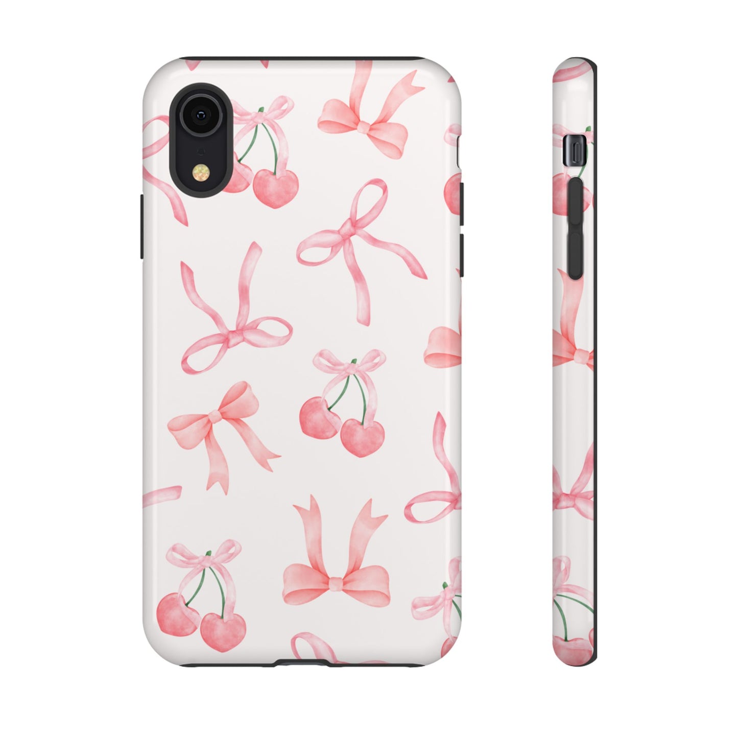 Pink Cherry Bow Phone Case